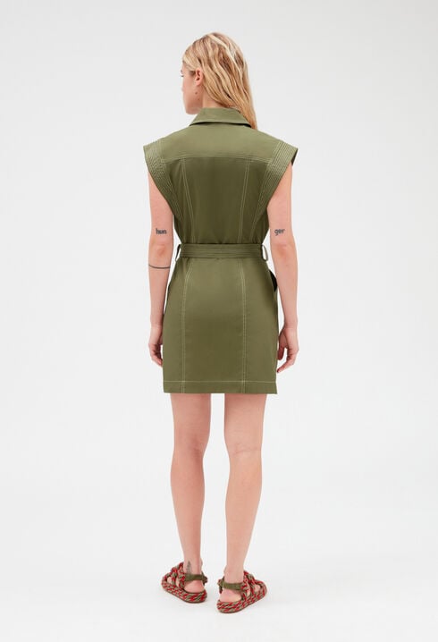 Short khaki dress