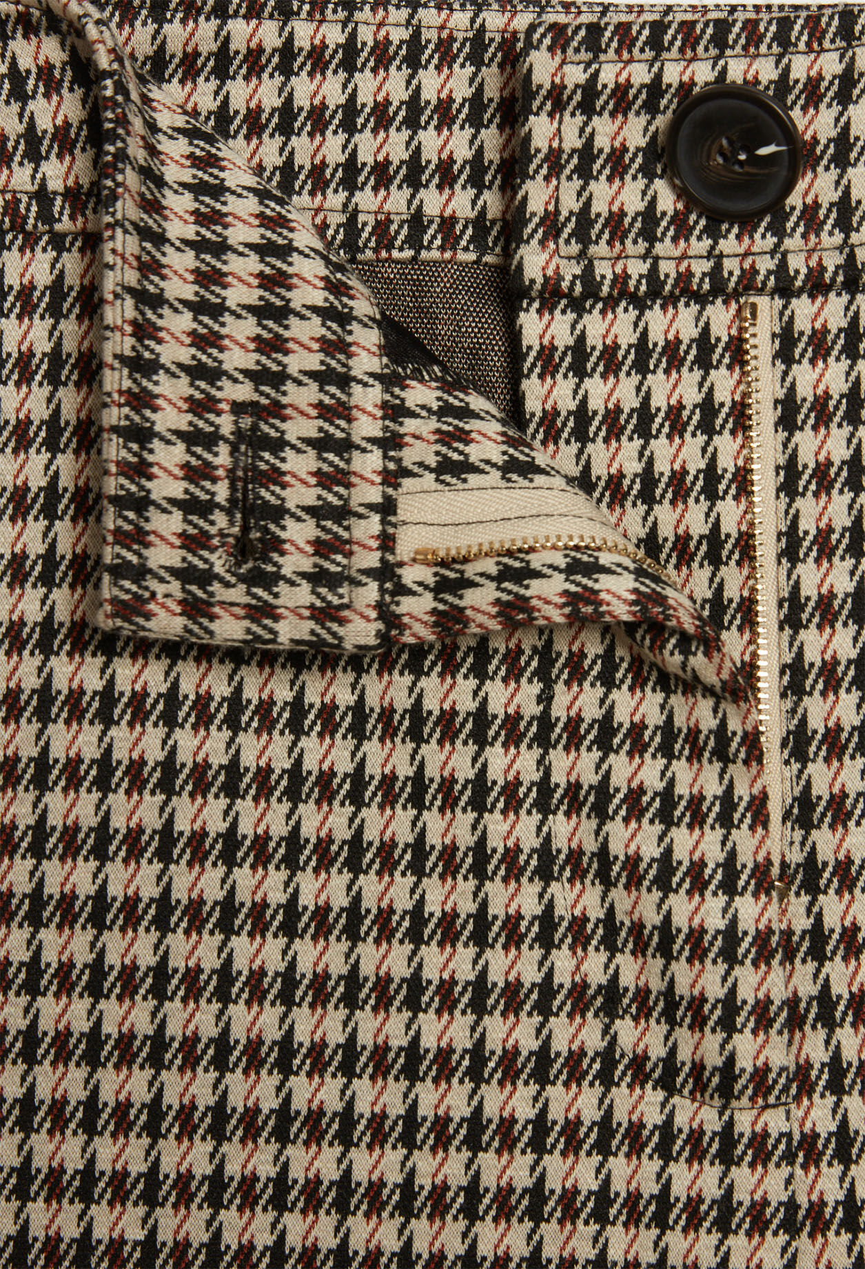 Checked trousers