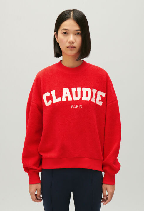 Cherry fleece sweatshirt