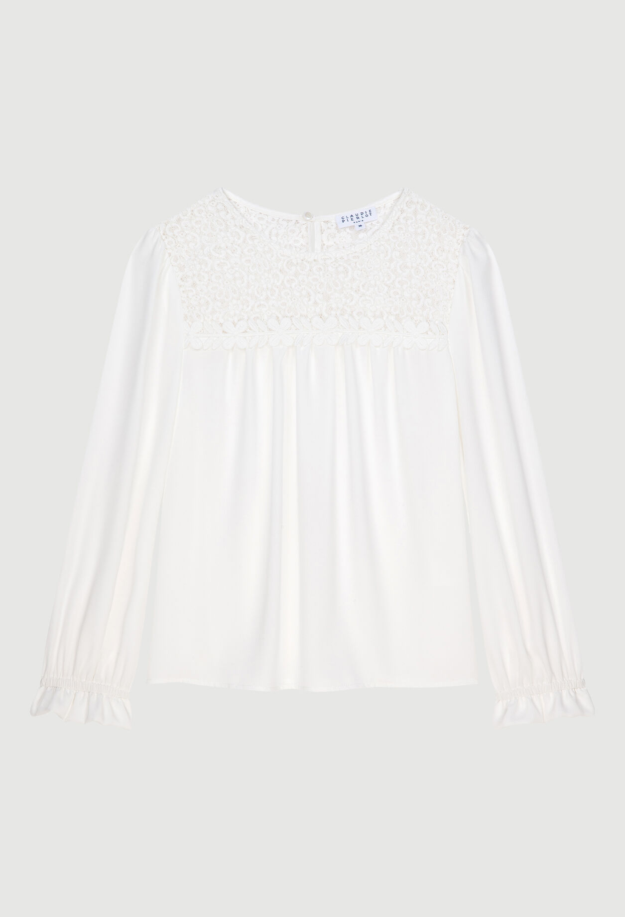 Guipure detail blouse.