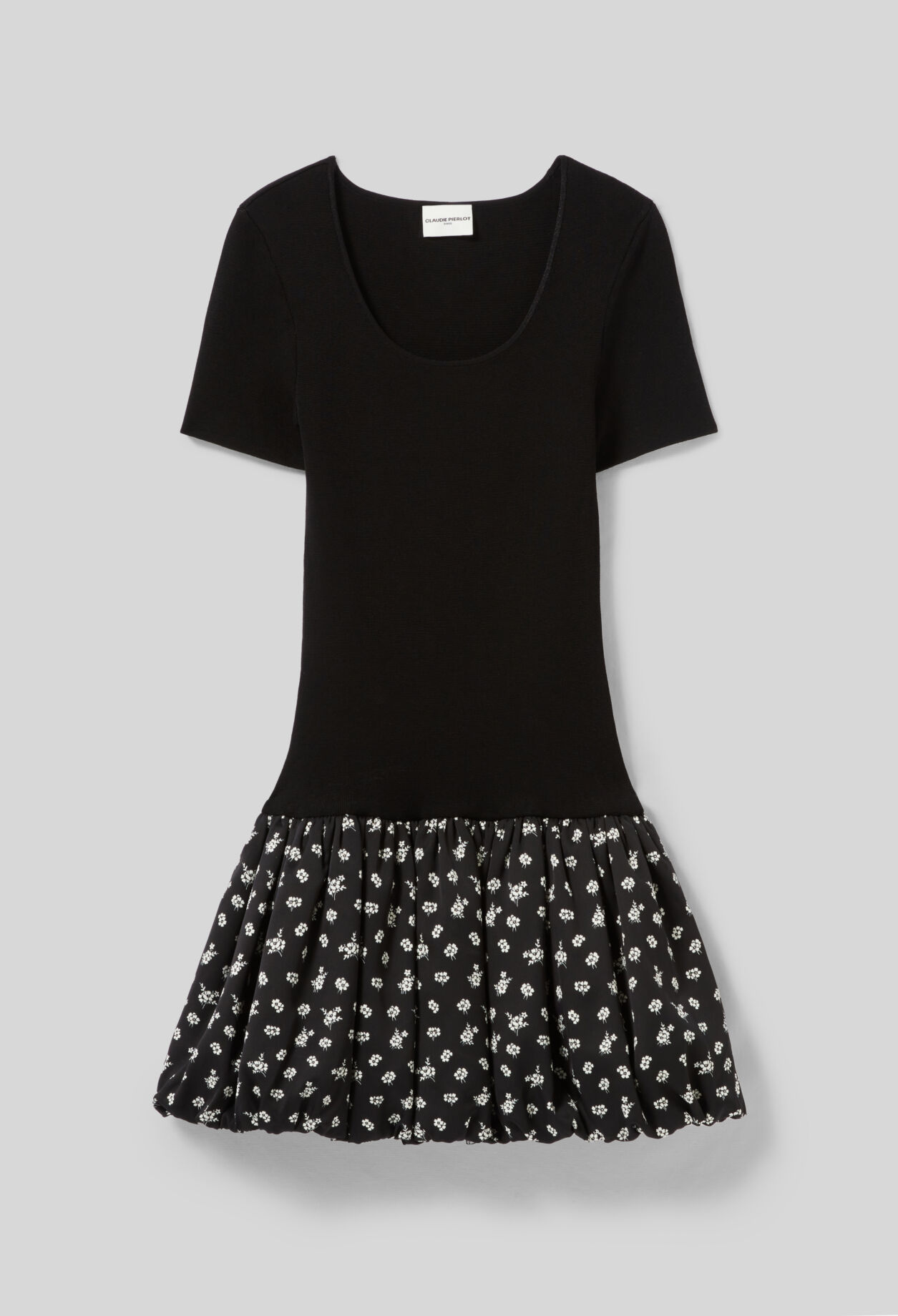 Short Bubble Dress with flowers