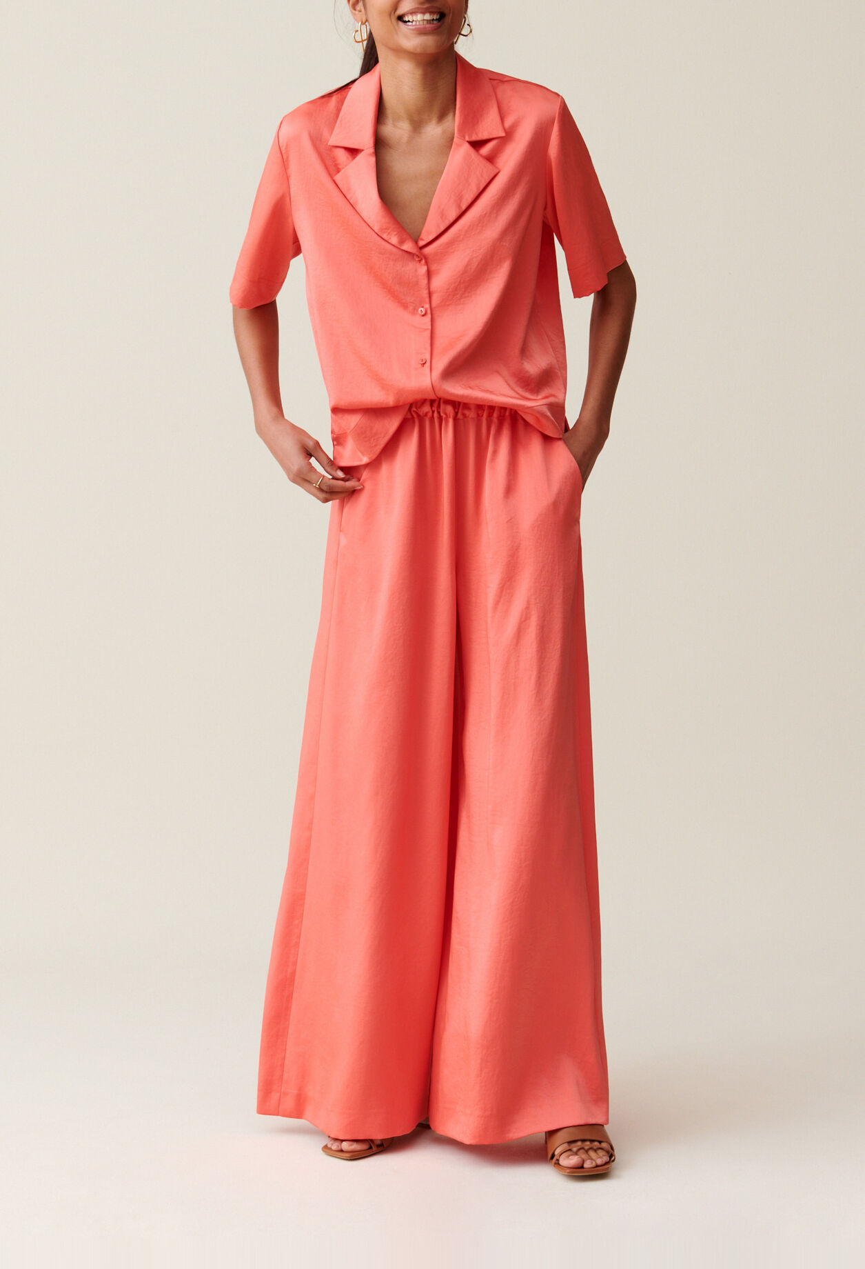 Satin Mandarin Trousers