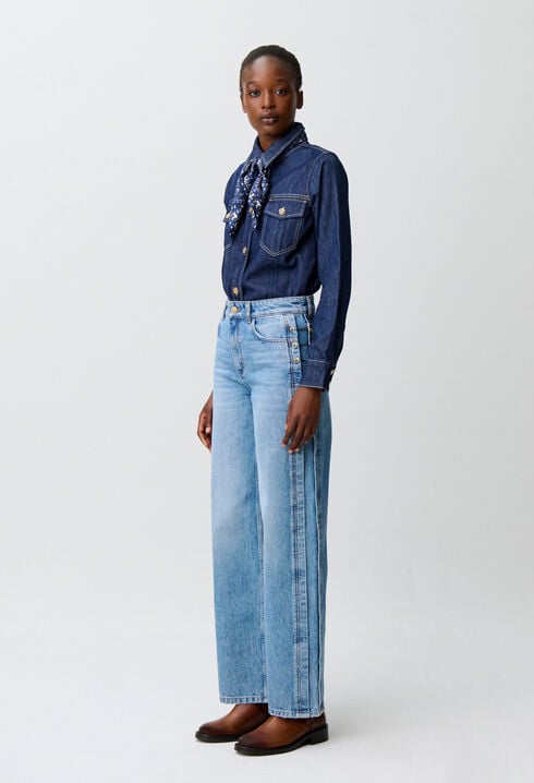 Organic cotton jeans gold details