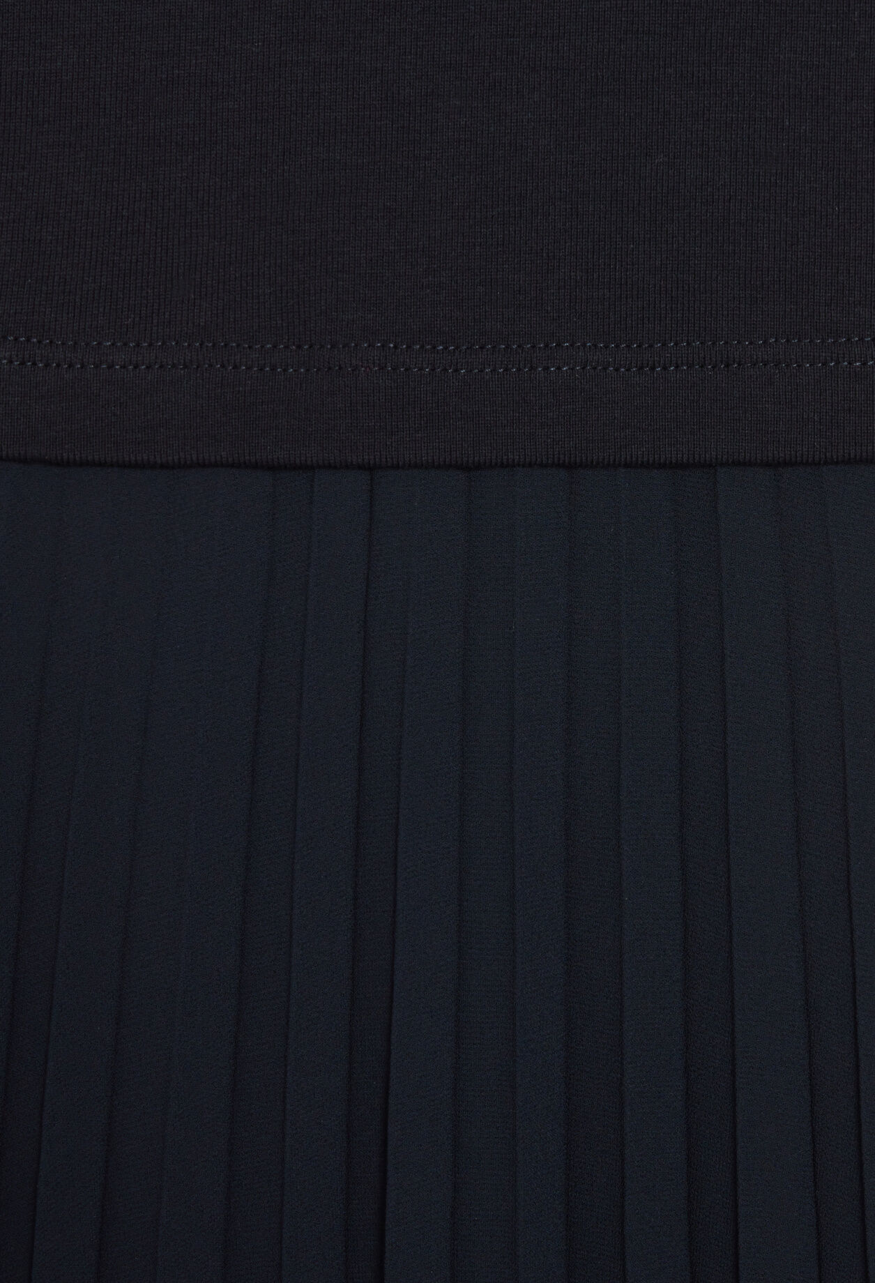 Long dual-fabric Teli dress