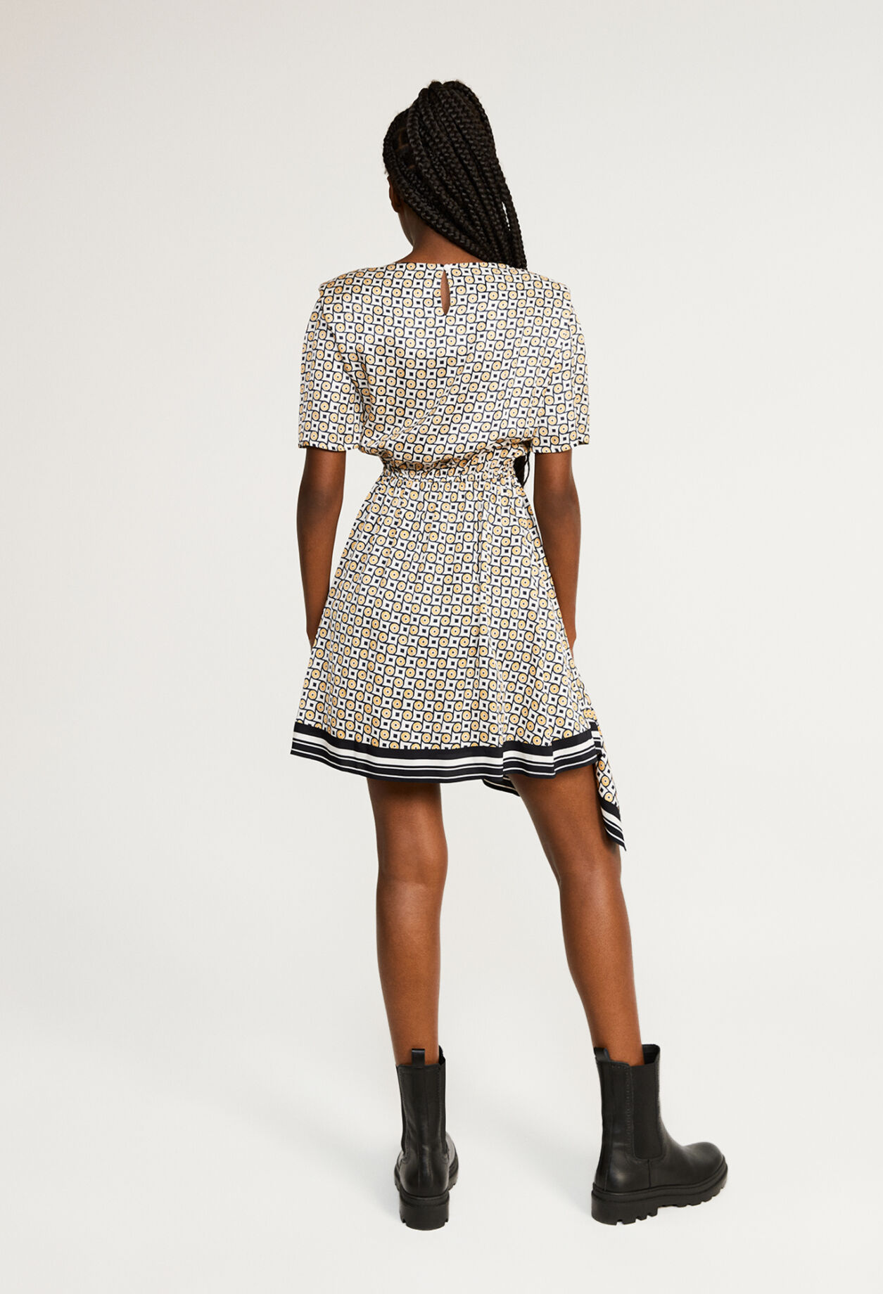 Short dress made from