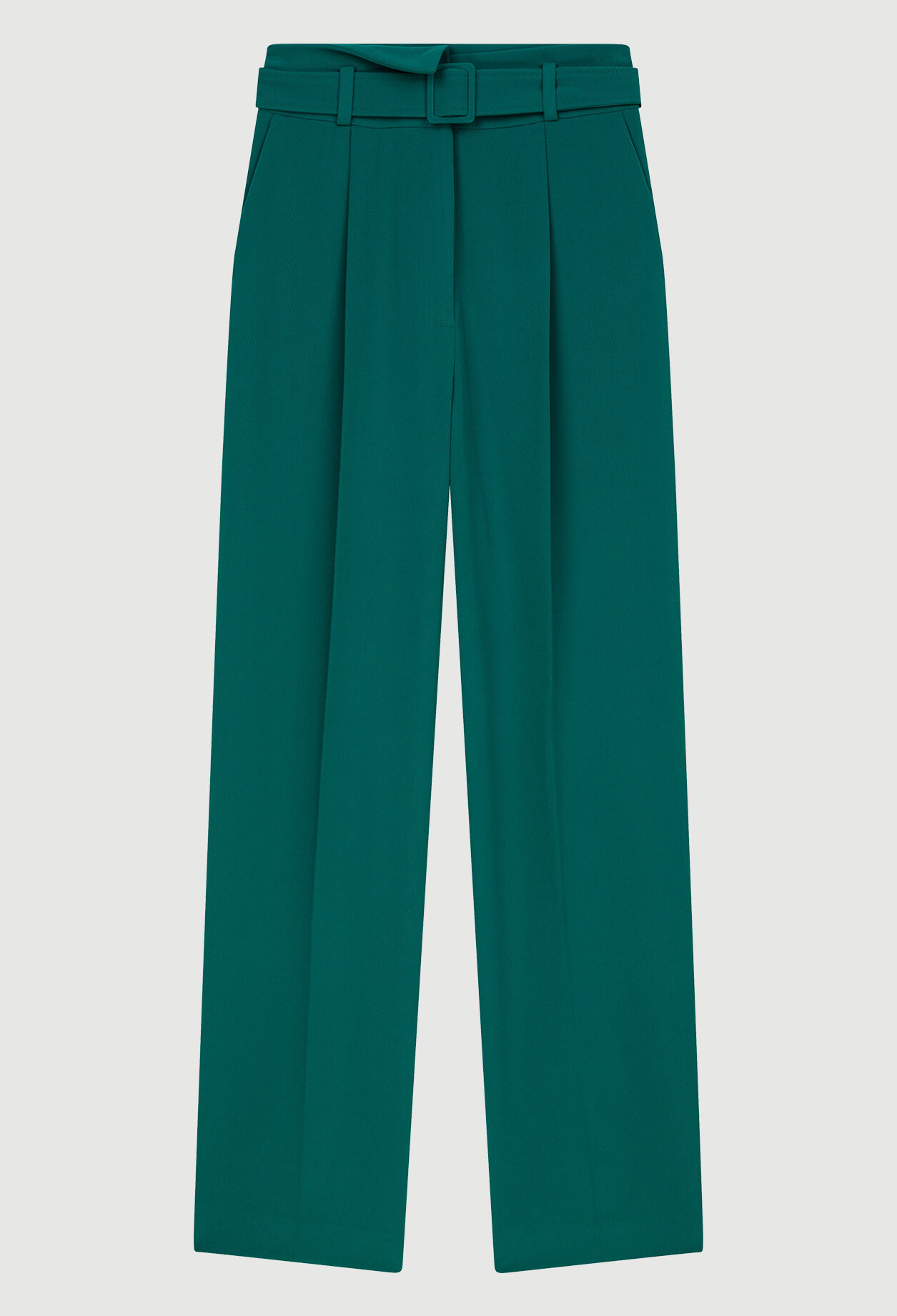 Belted carrot trousers
