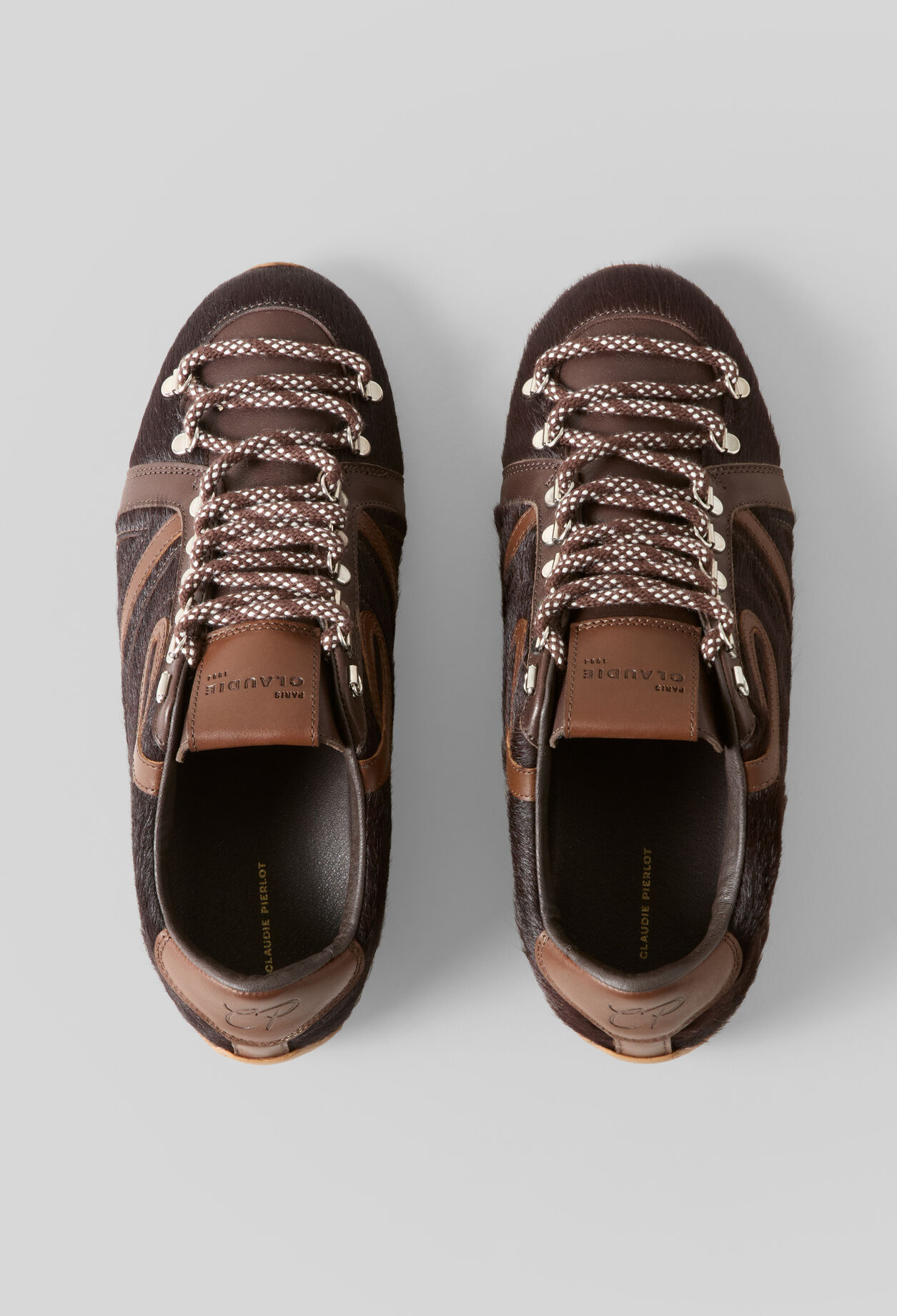 Chocolate-coloured Swing trainers