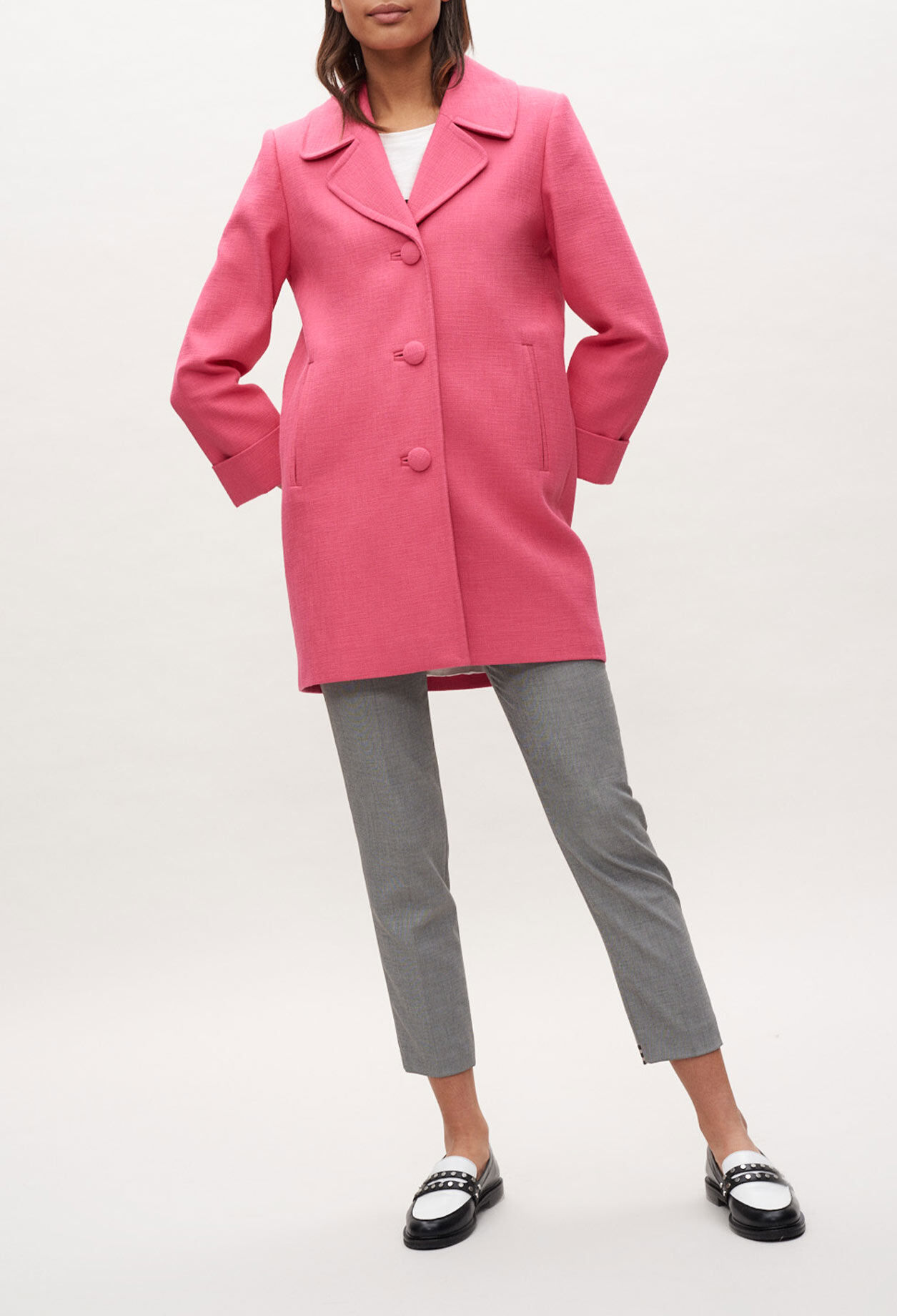 Mid-length cotton coat