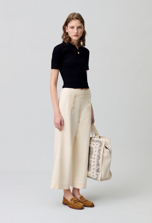 Straight-Leg Sailor Trousers