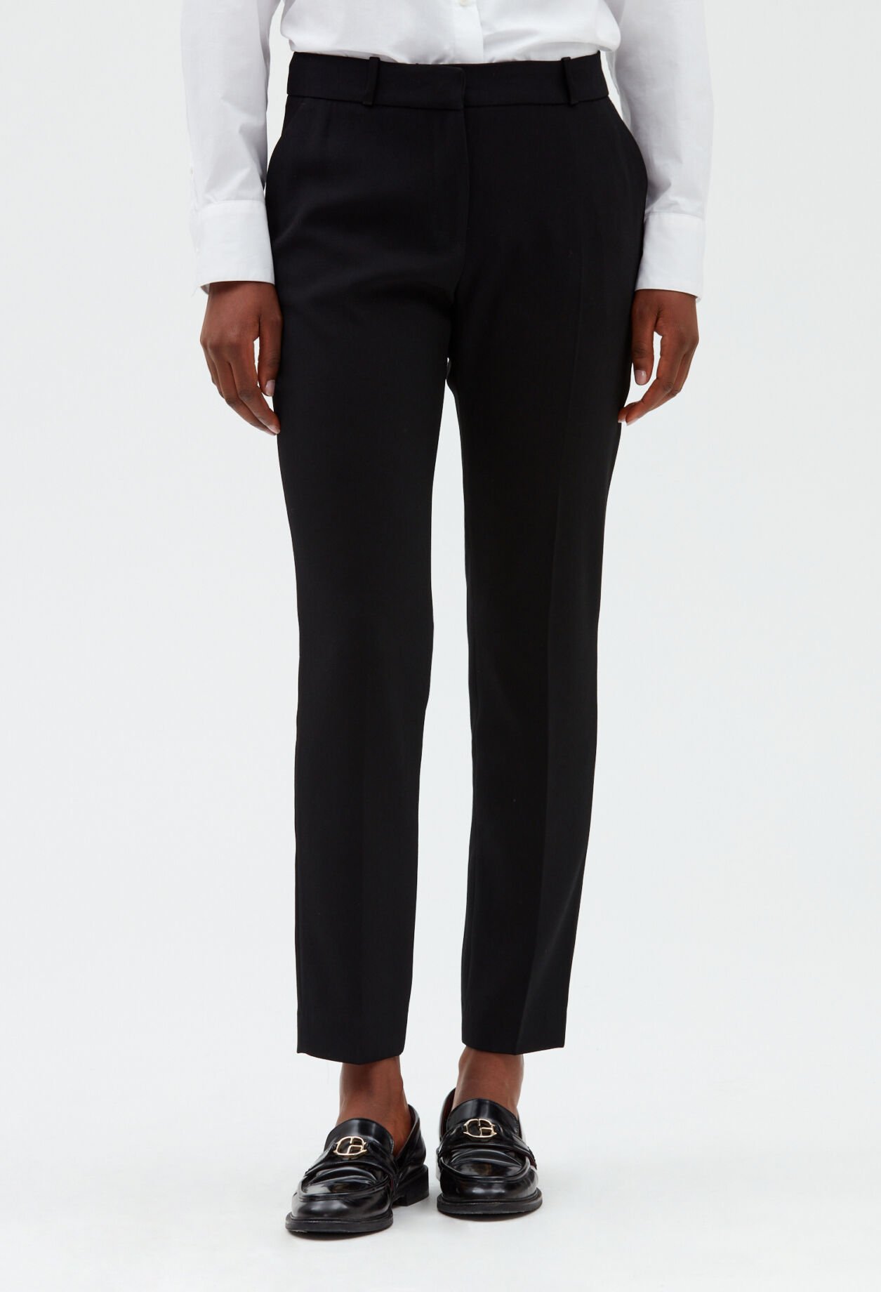 Plain coloured tailored trousers