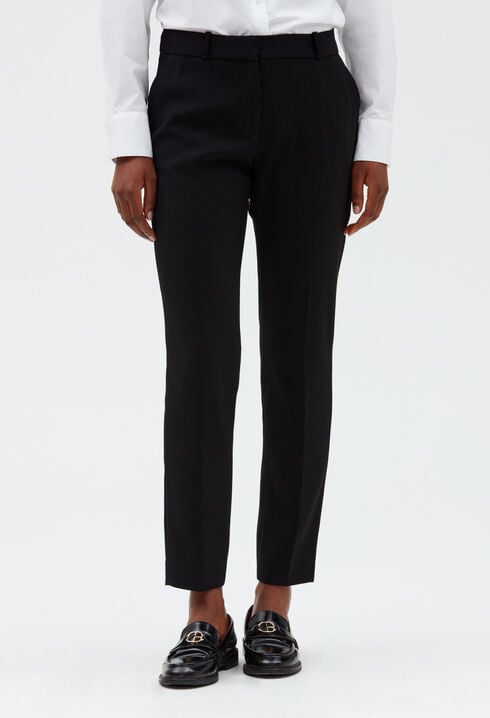 Plain coloured tailored trousers