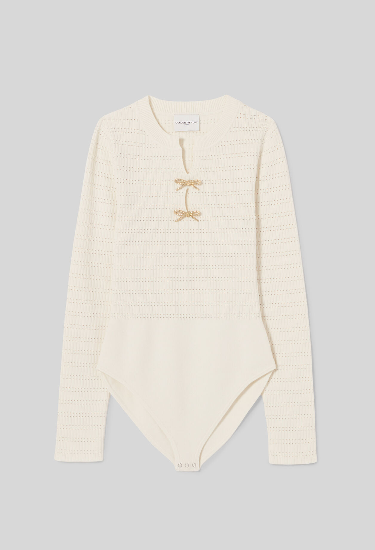 Knot Detail Knit Bodysuit