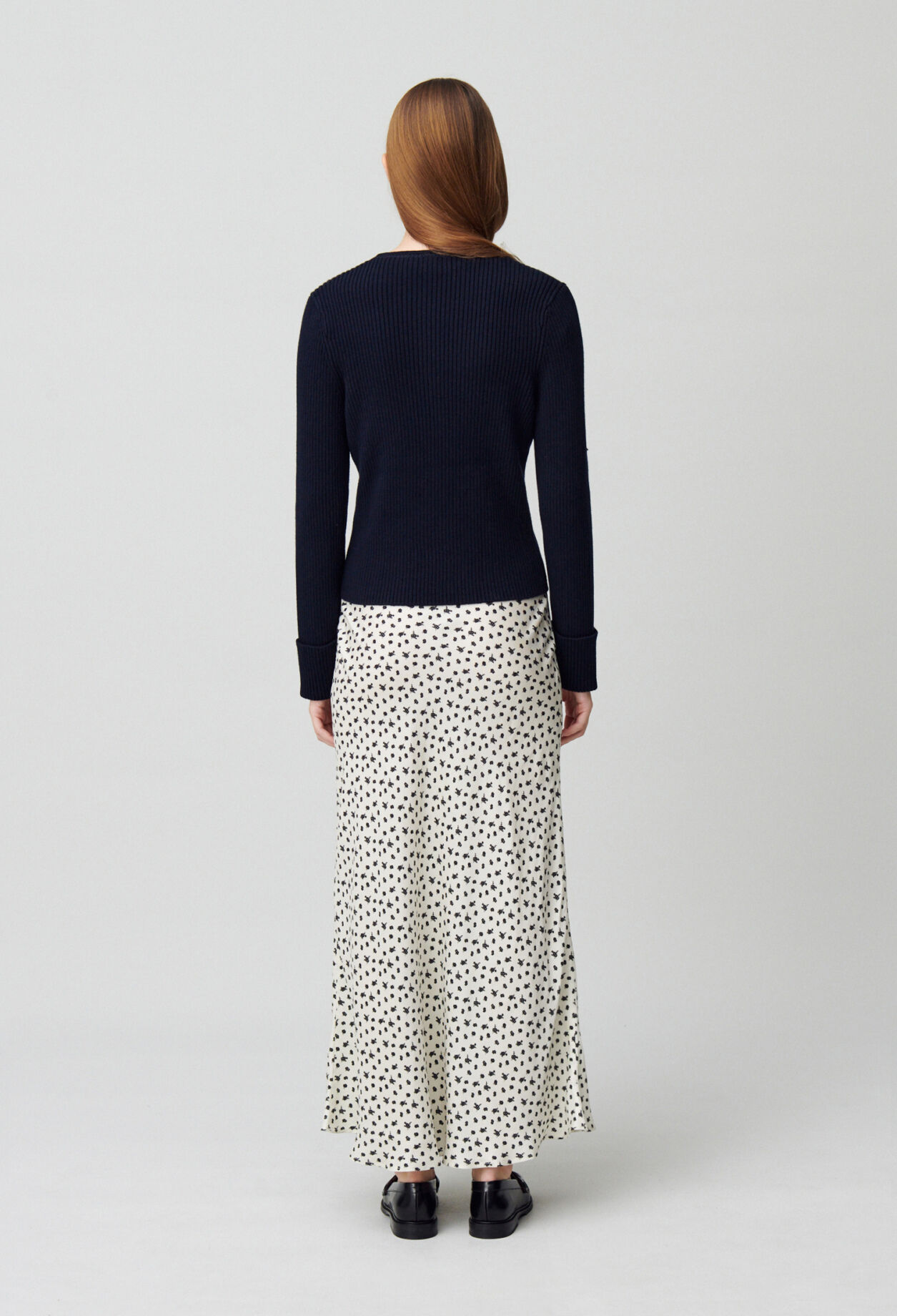 Buttoned wool-blend cardigan