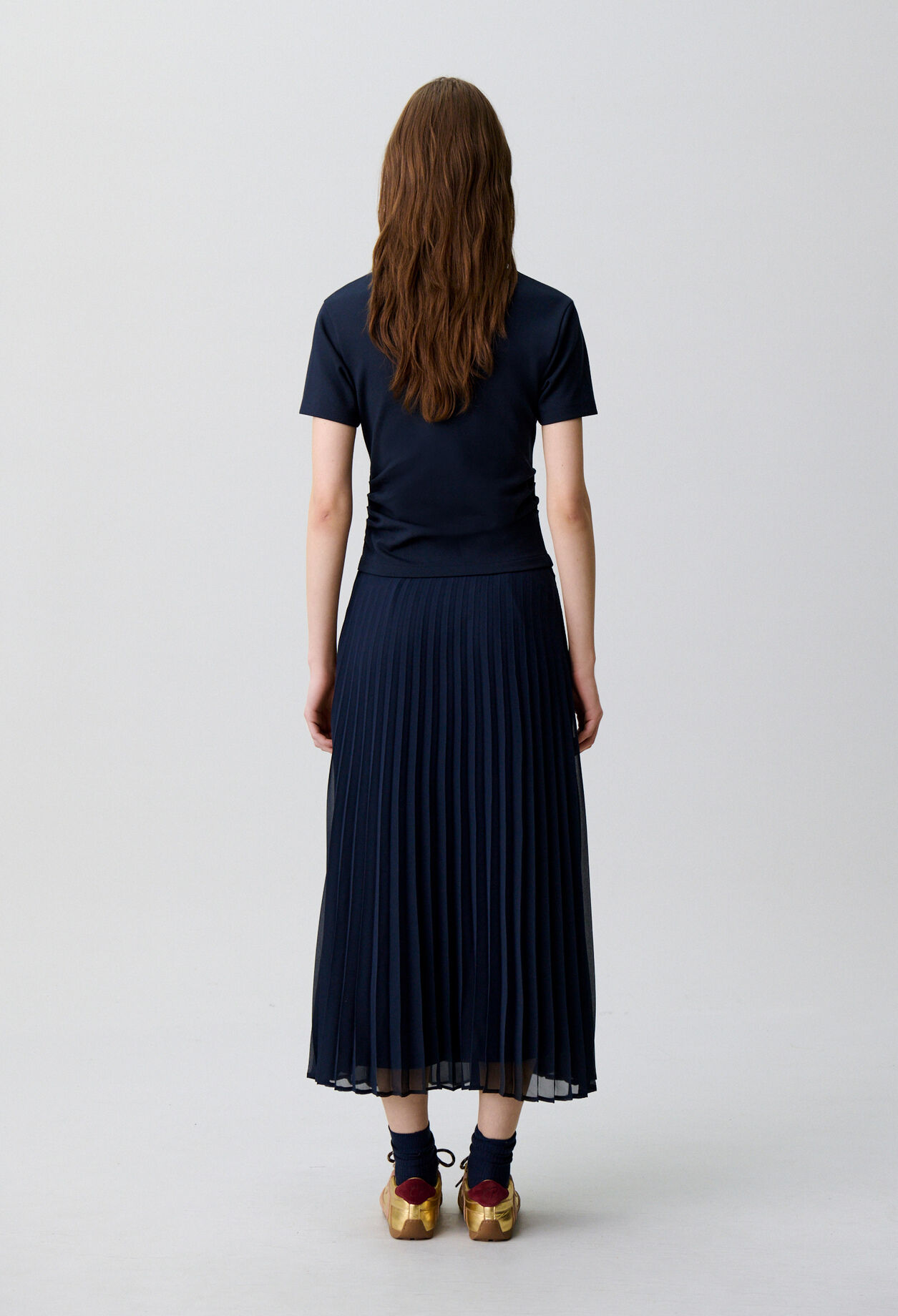 Trompe-l'&oelig;il bi-material dress