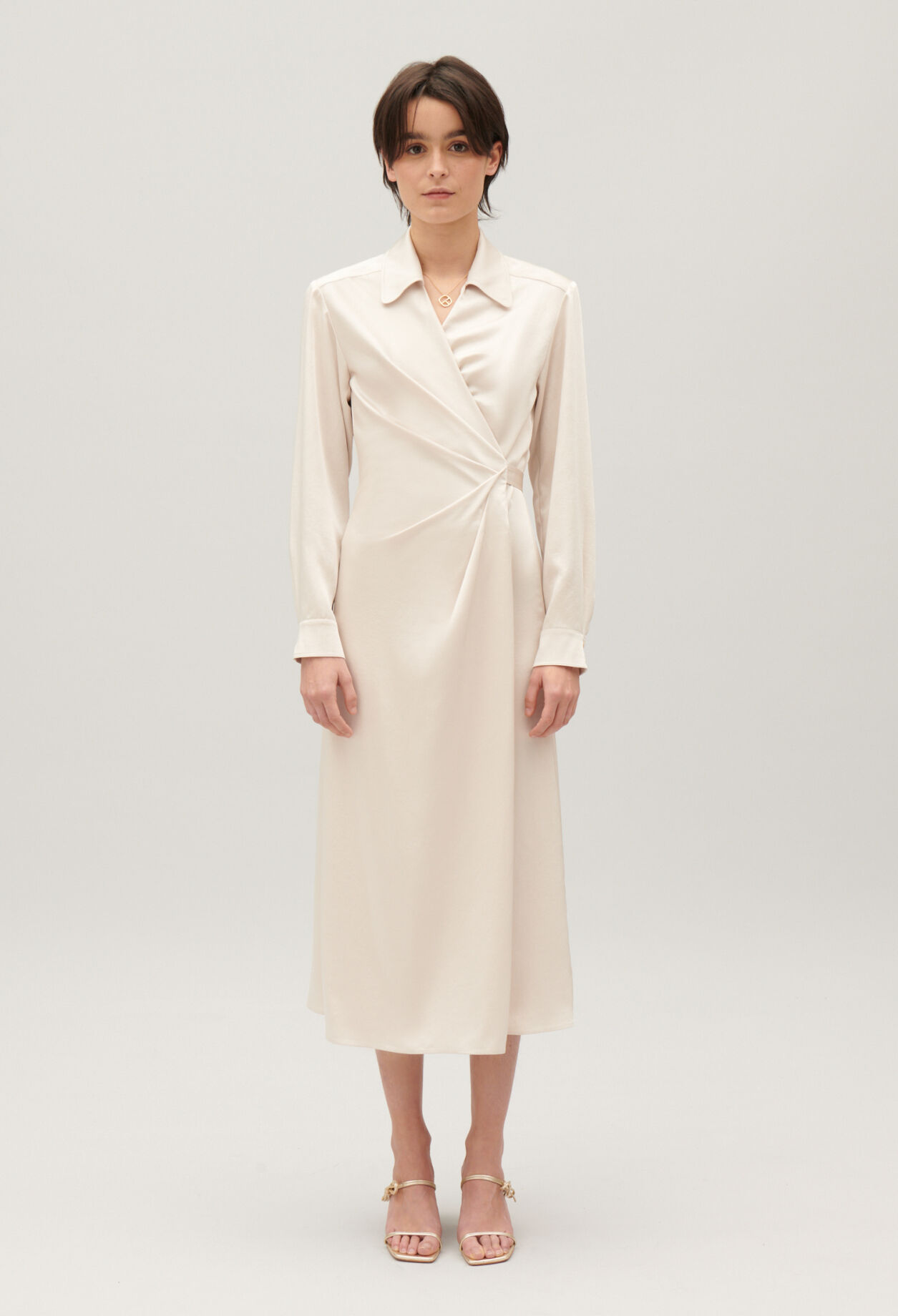 Midi wrap dress