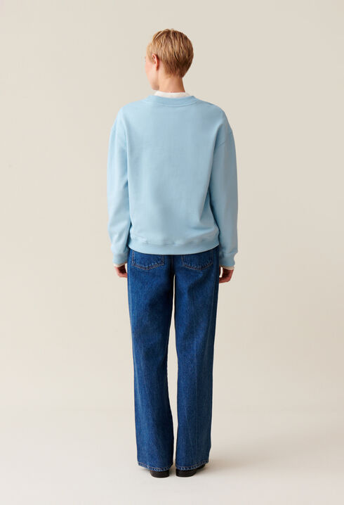 Oversized Claudie Print Sweatshirt