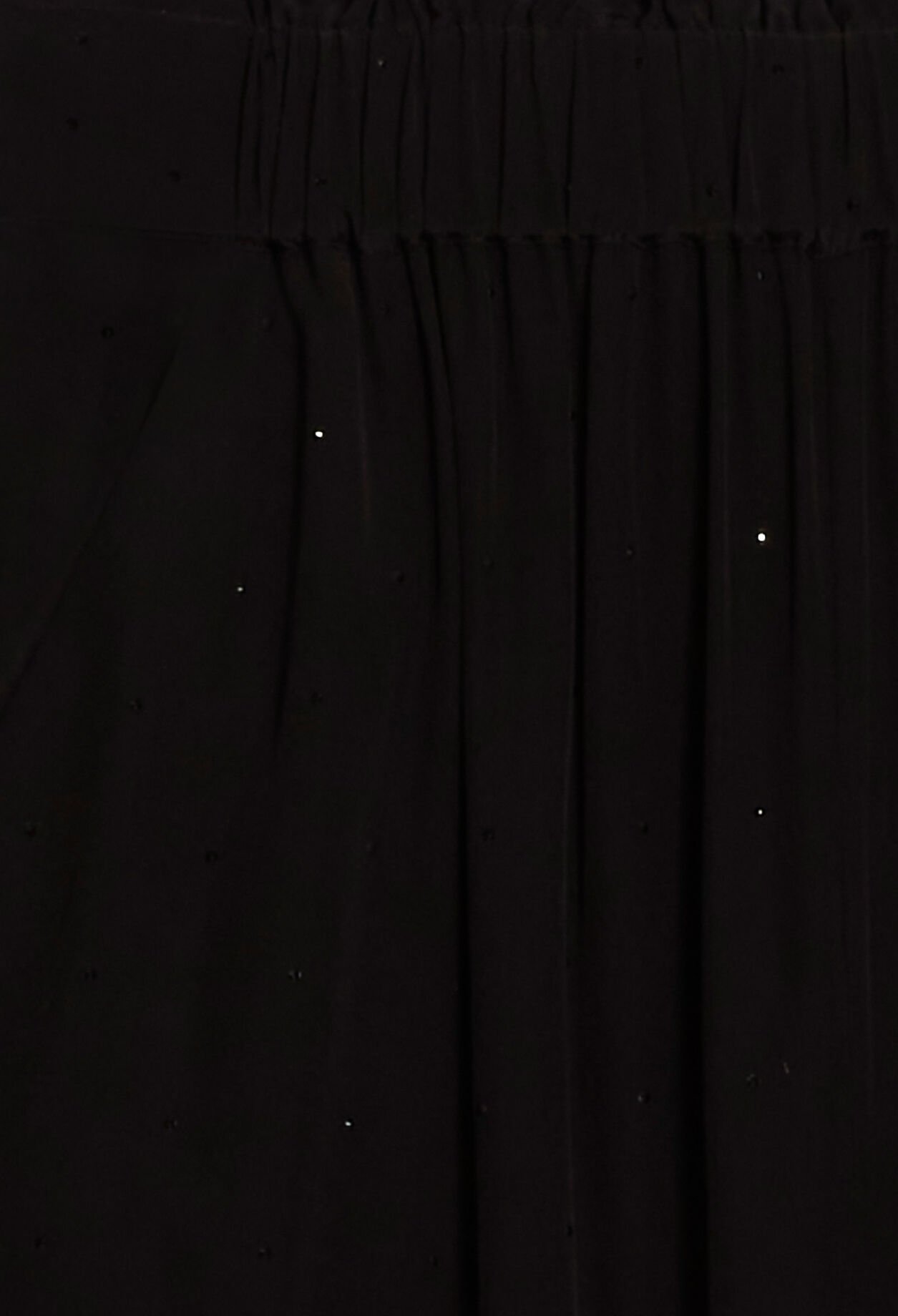 Black floaty trousers with rhinestones