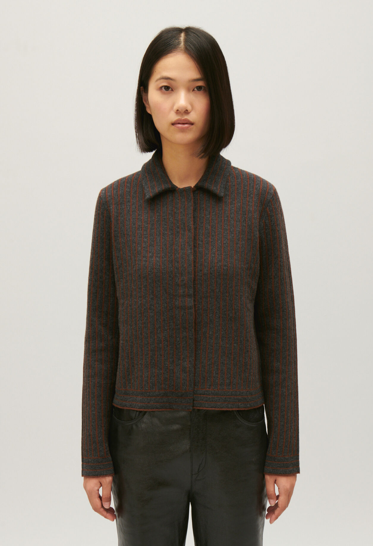 Stripy knit cardigan 