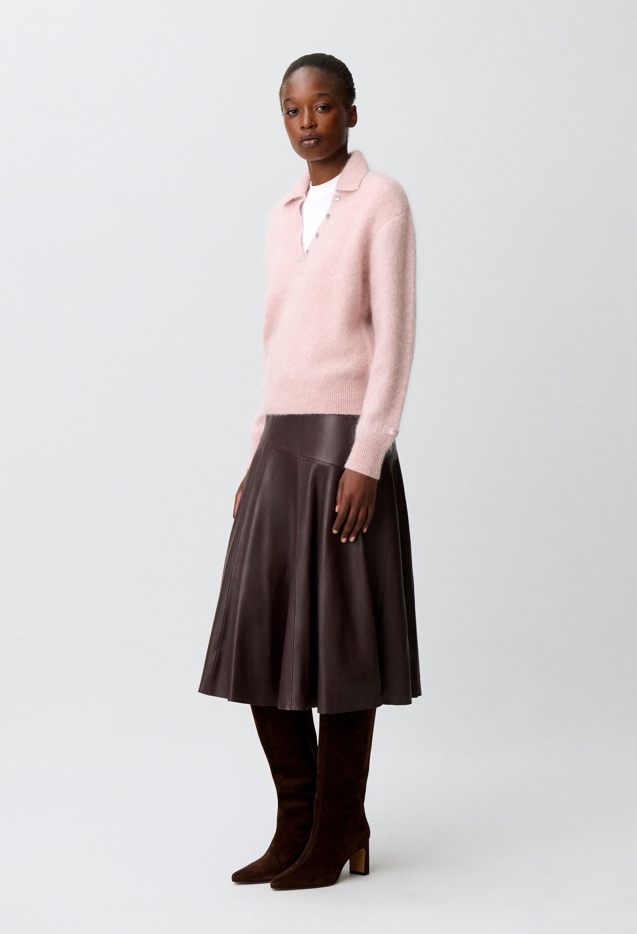 Relaxed fluffy knit jumper