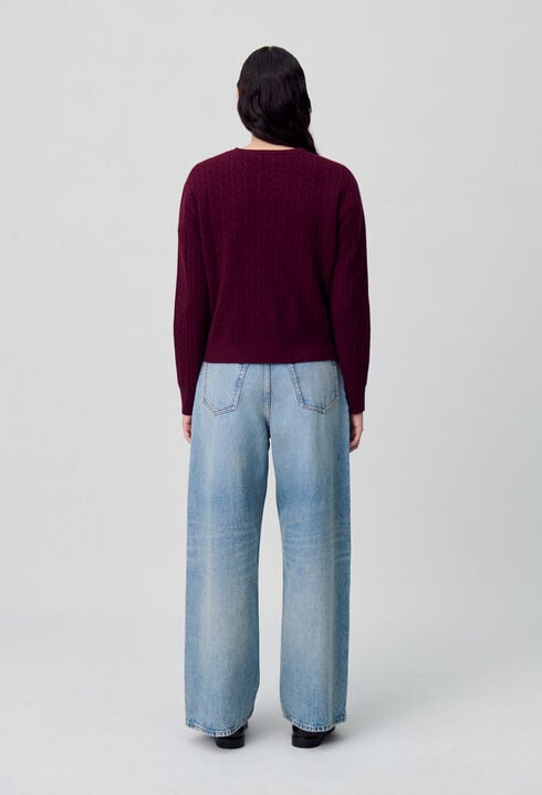 Henley Knit Sweater