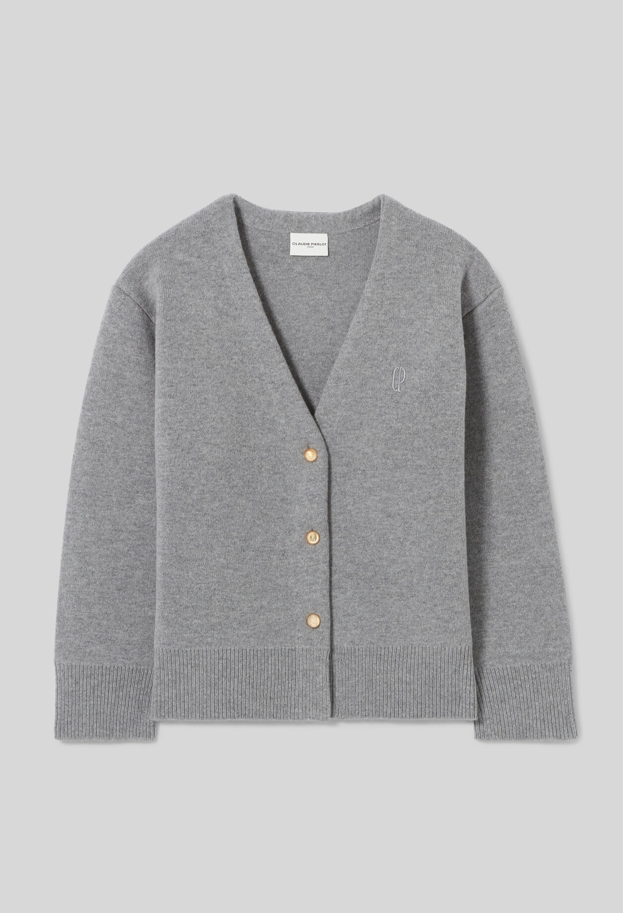 Oversized wool-blend cardigan