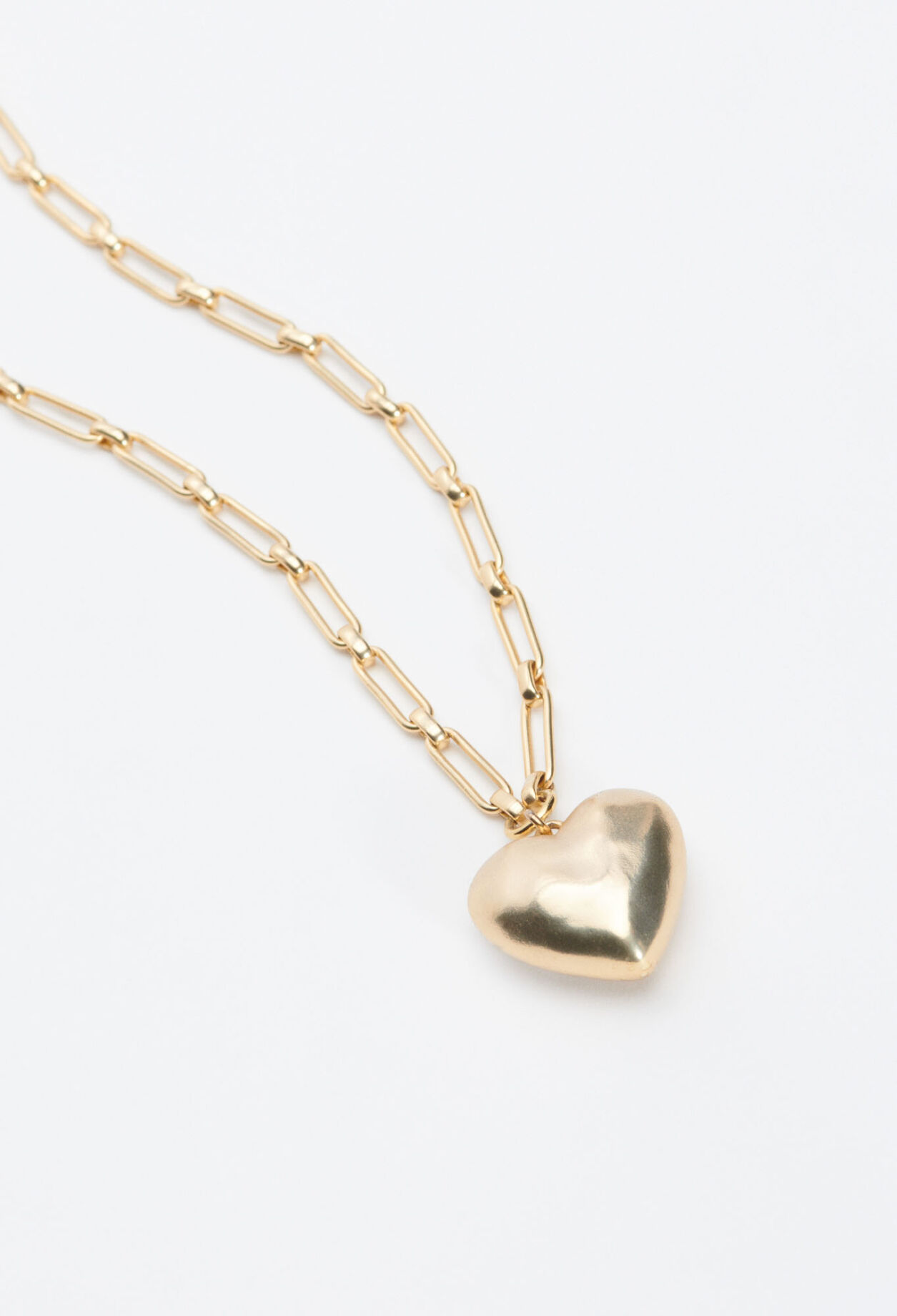 Long gold necklace