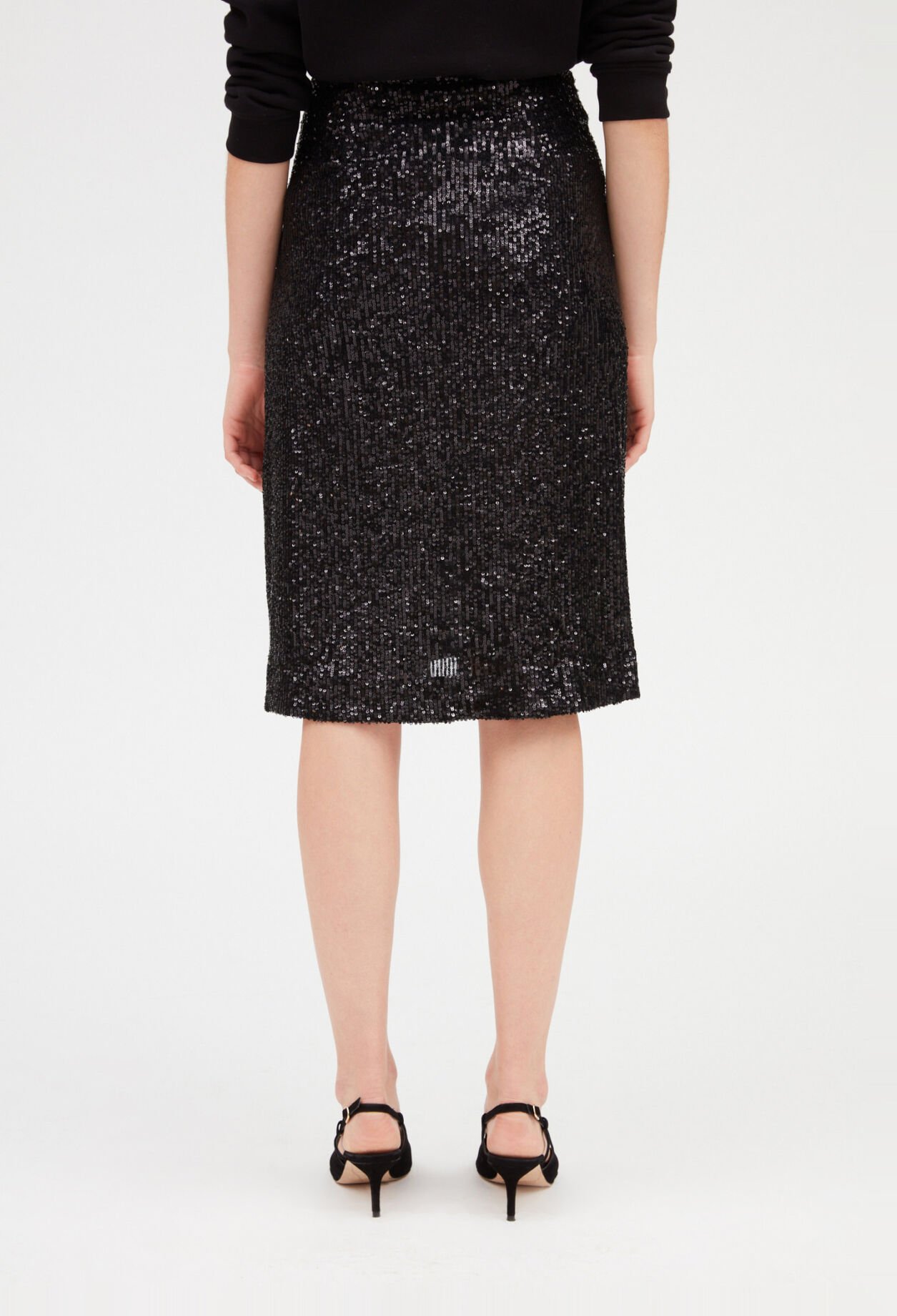 Black skirt with sequins