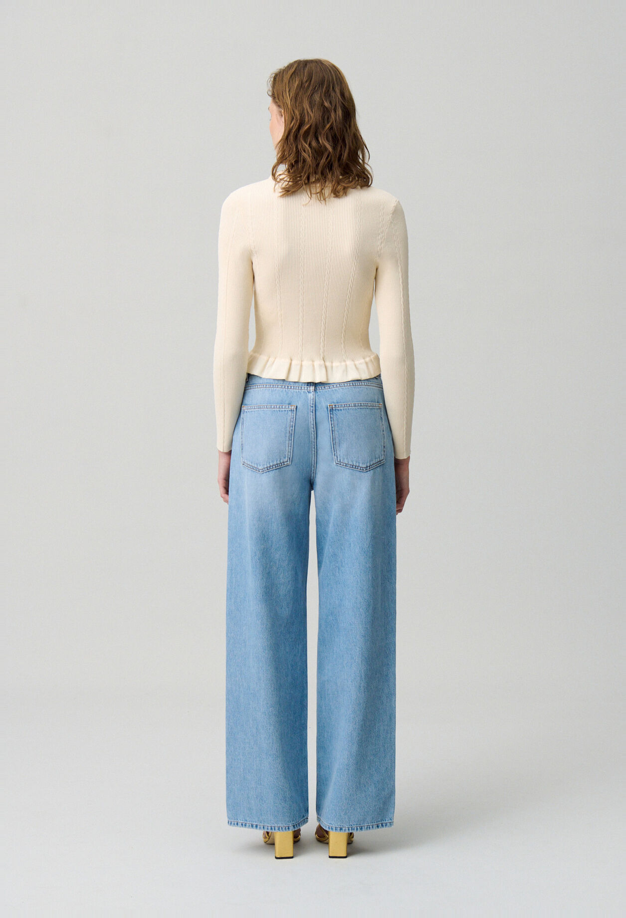 Buttoned Fine-Knit Cardigan