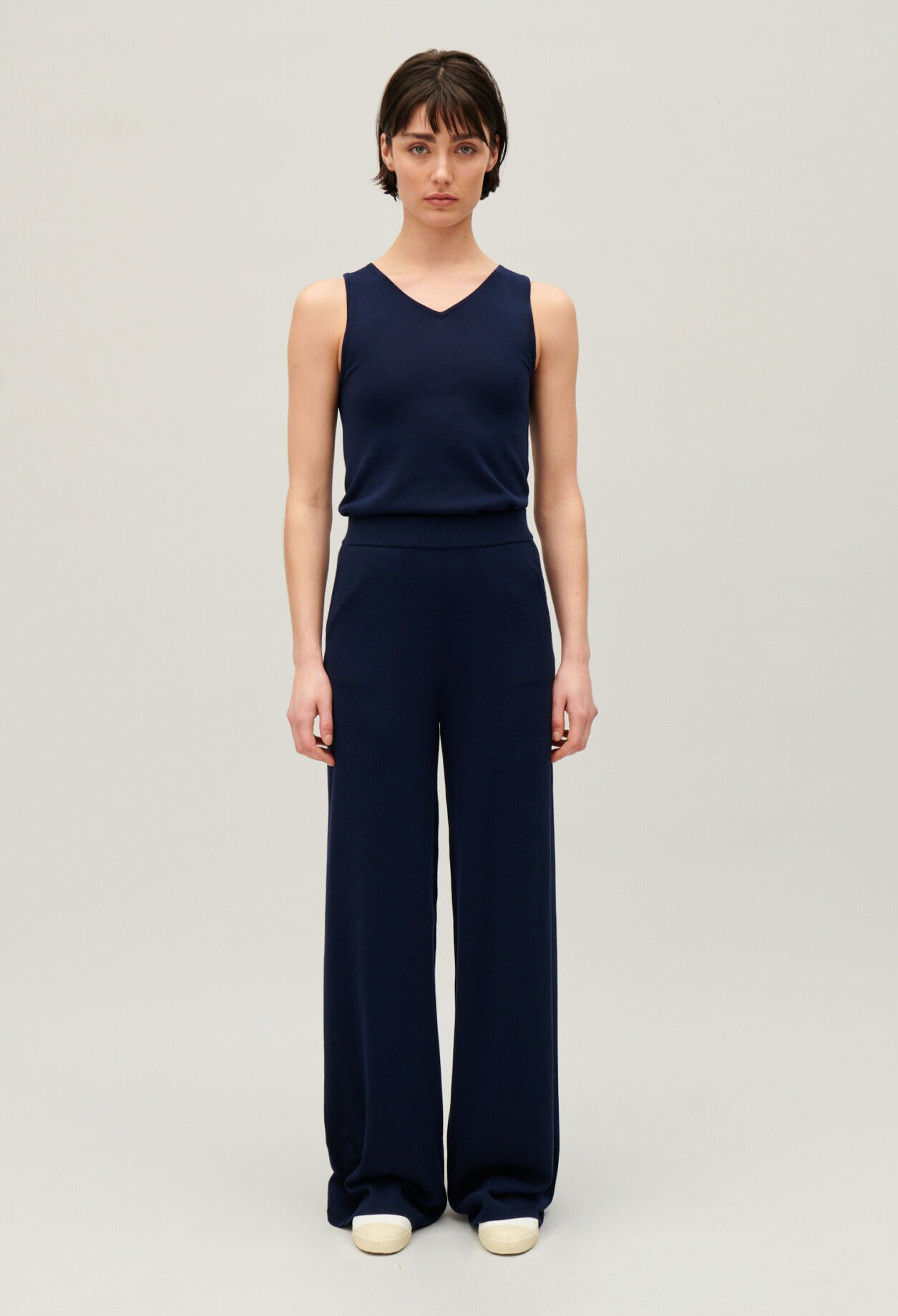 Floaty knit trousers