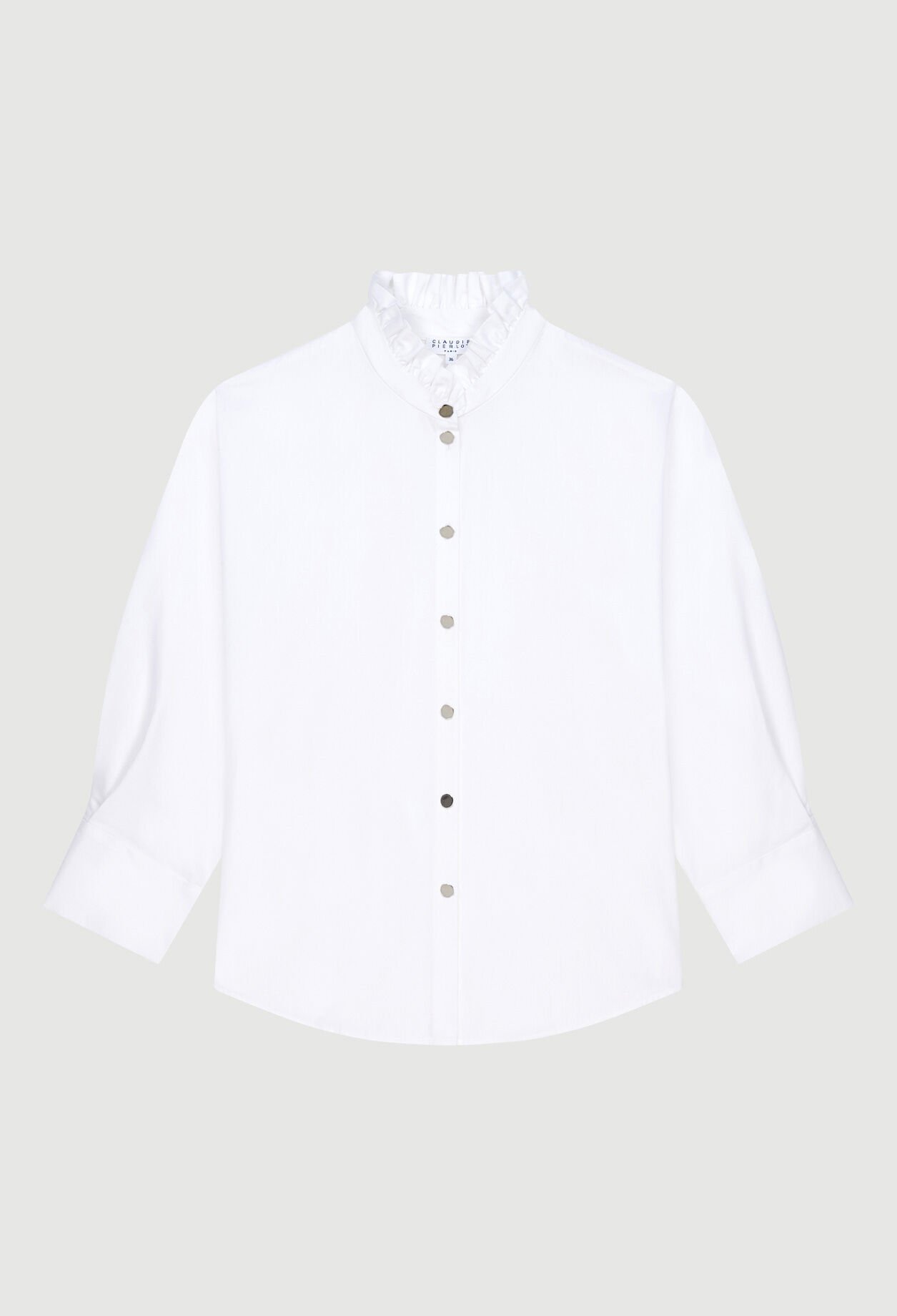 White pussy bow shirt