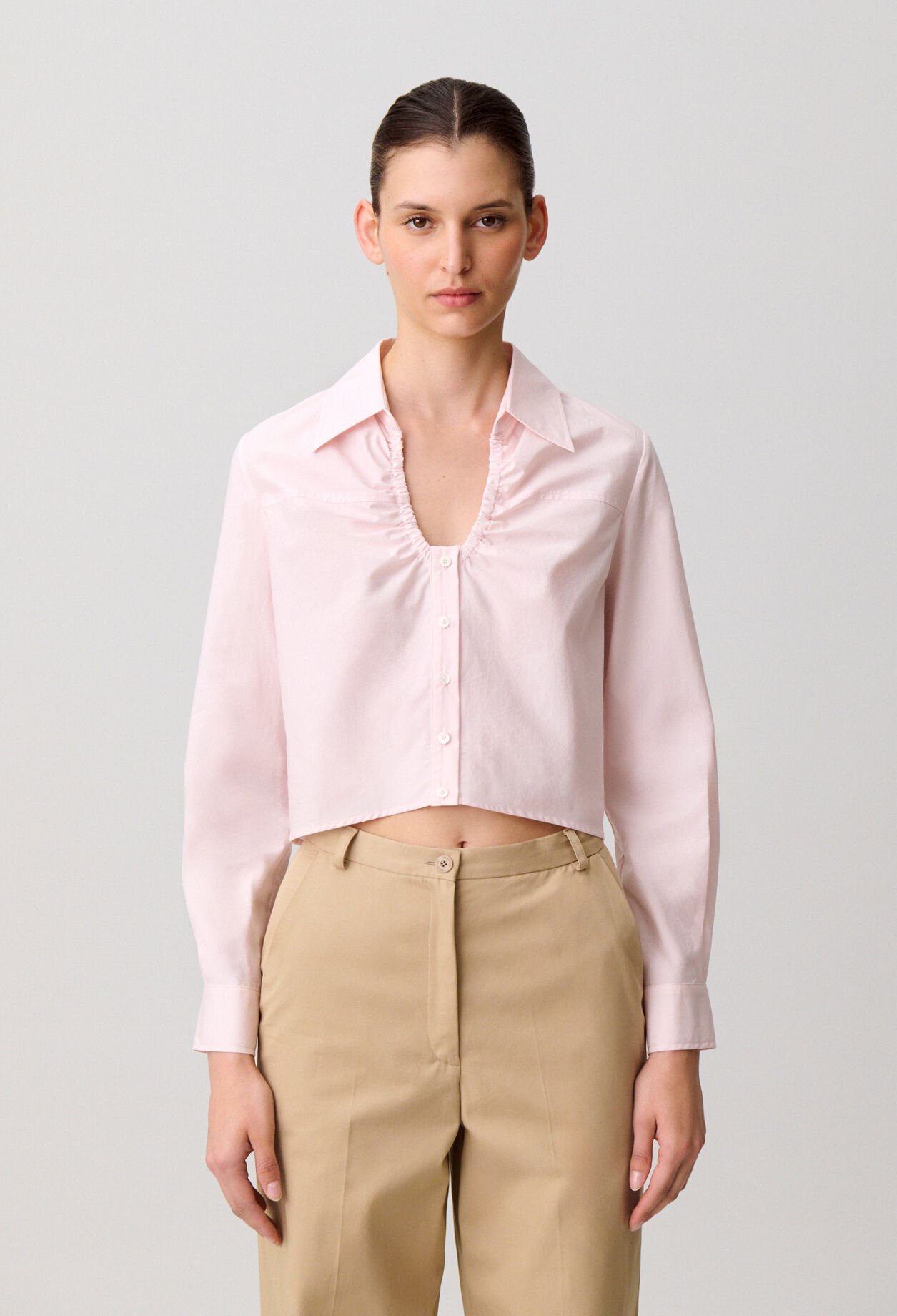 Cotton poplin shirt