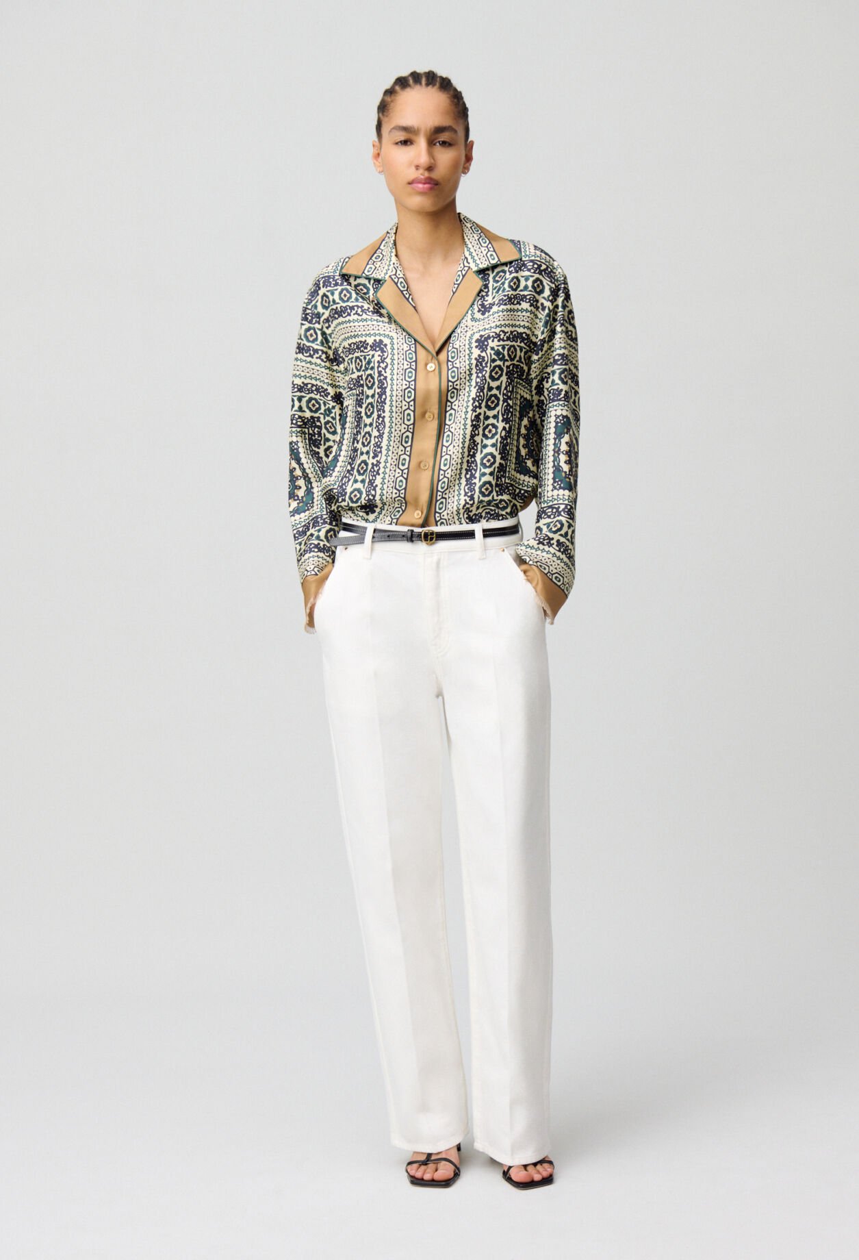 Silk printed shirt