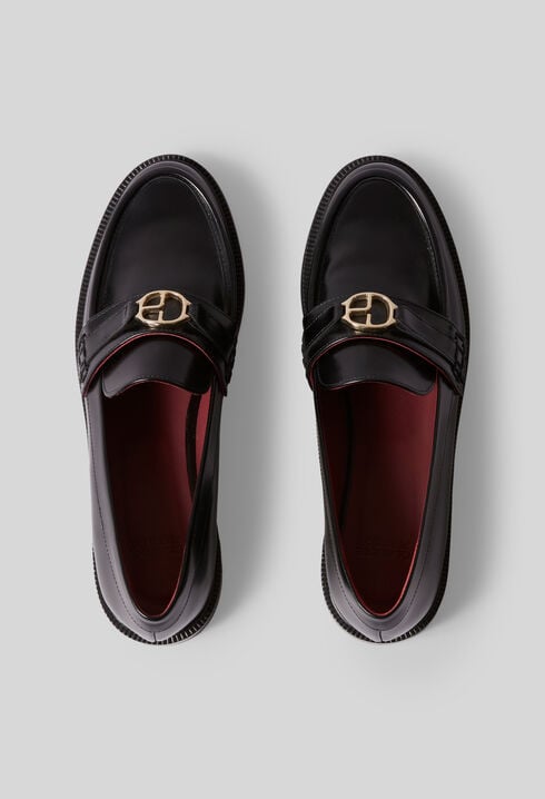 Leather loafers