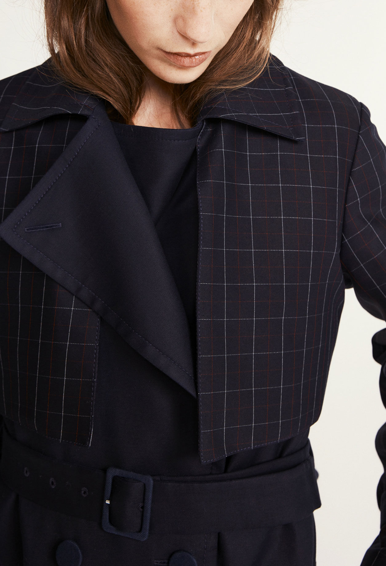 Belted trench