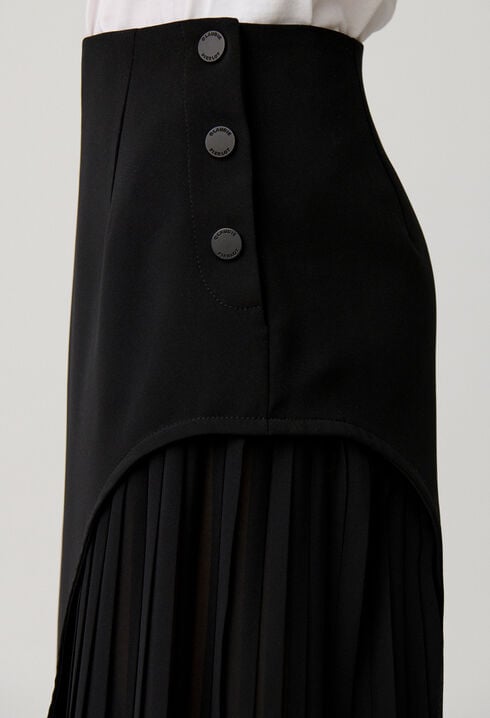 Pleated Midi Skirt