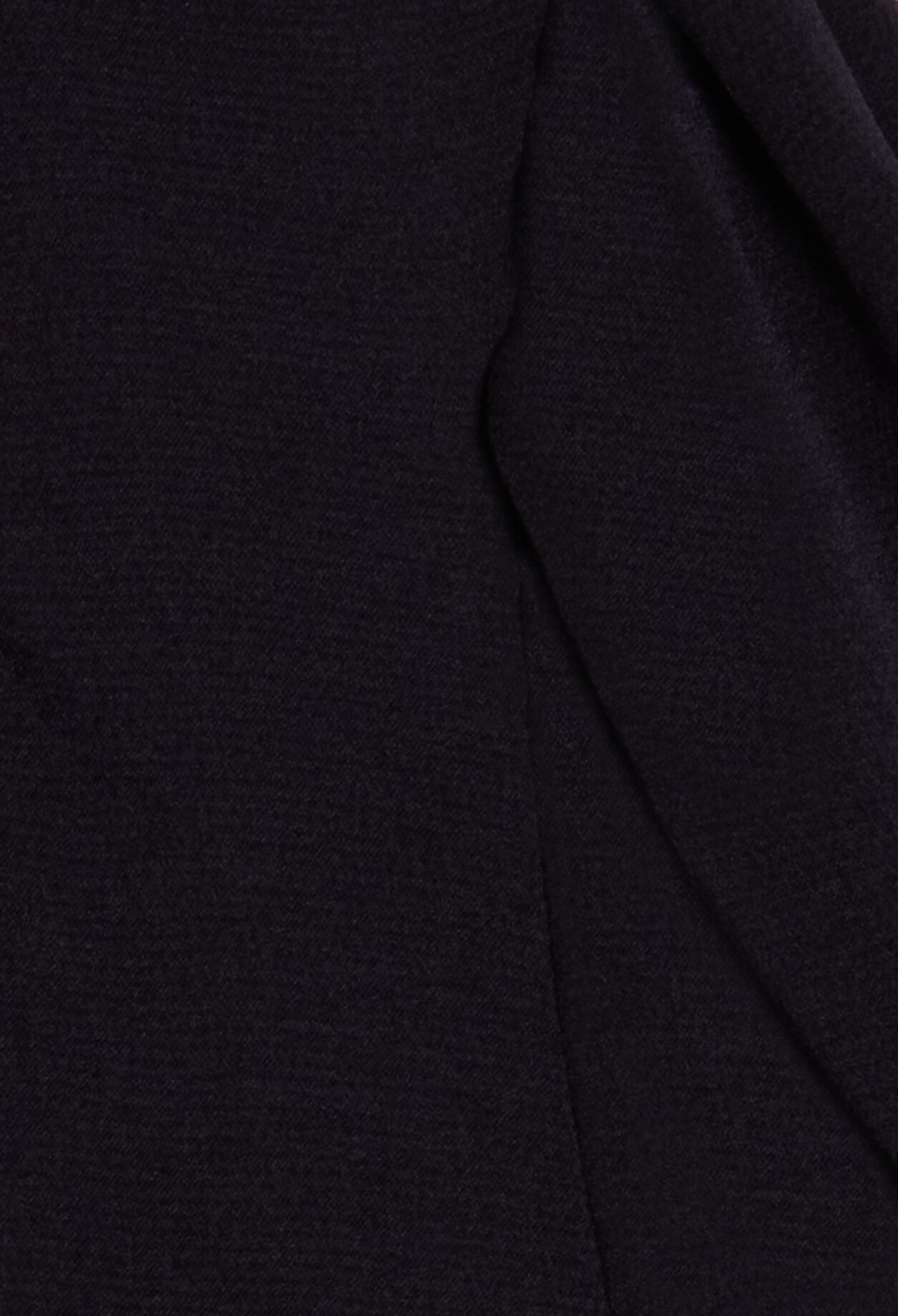 Navy blue short-sleeved blouse