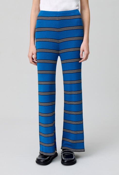 Slim-Fit Fine Knit Trousers