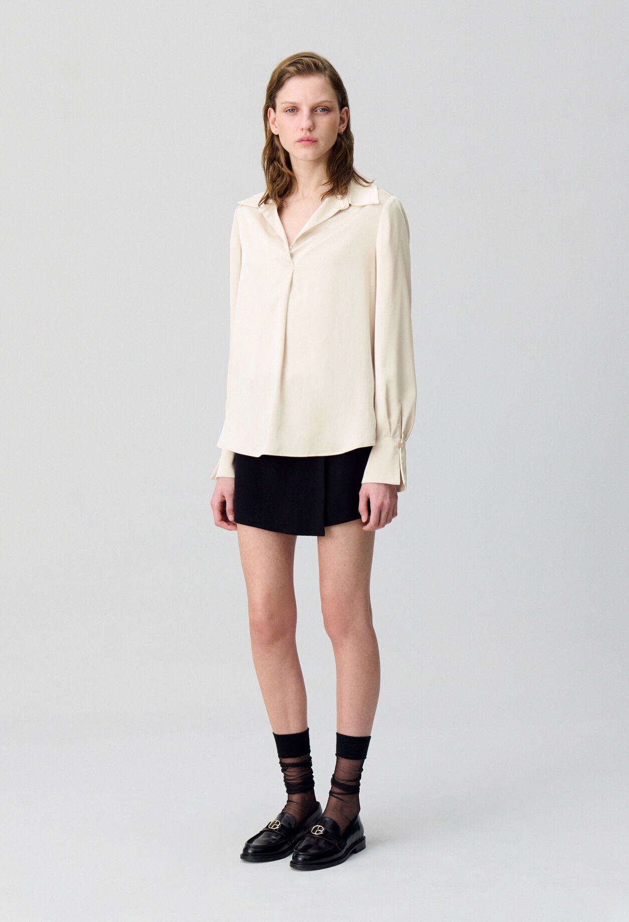 Floaty pleated blouse