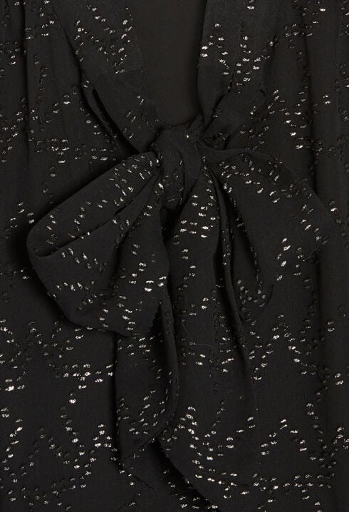 Short dress with star patterns