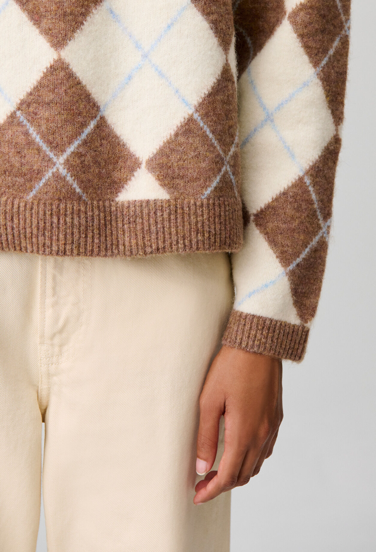 Straight multicoloured jumper
