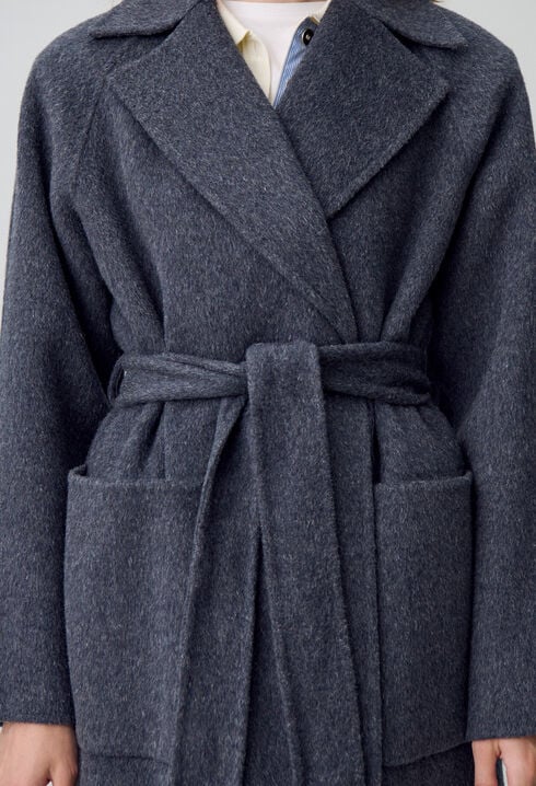 Belted Long Wool Coat