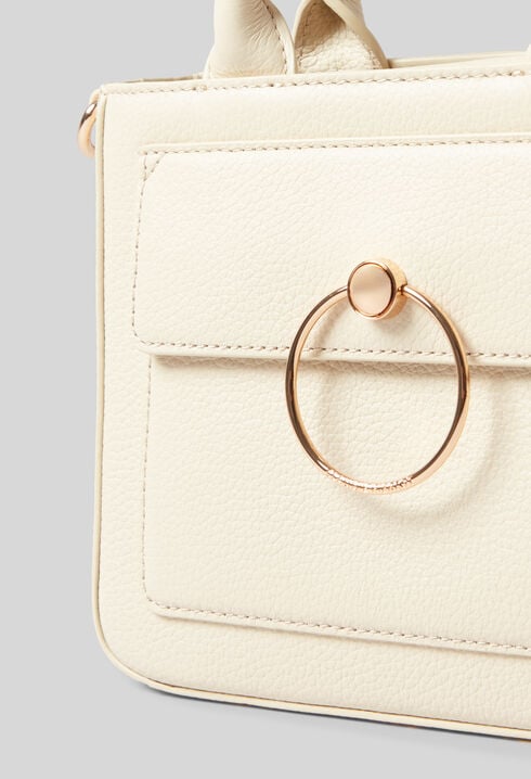 Anouck grained leather chain bag