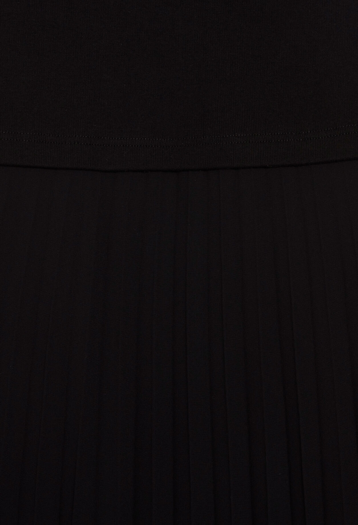 Long dual-fabric Teli dress