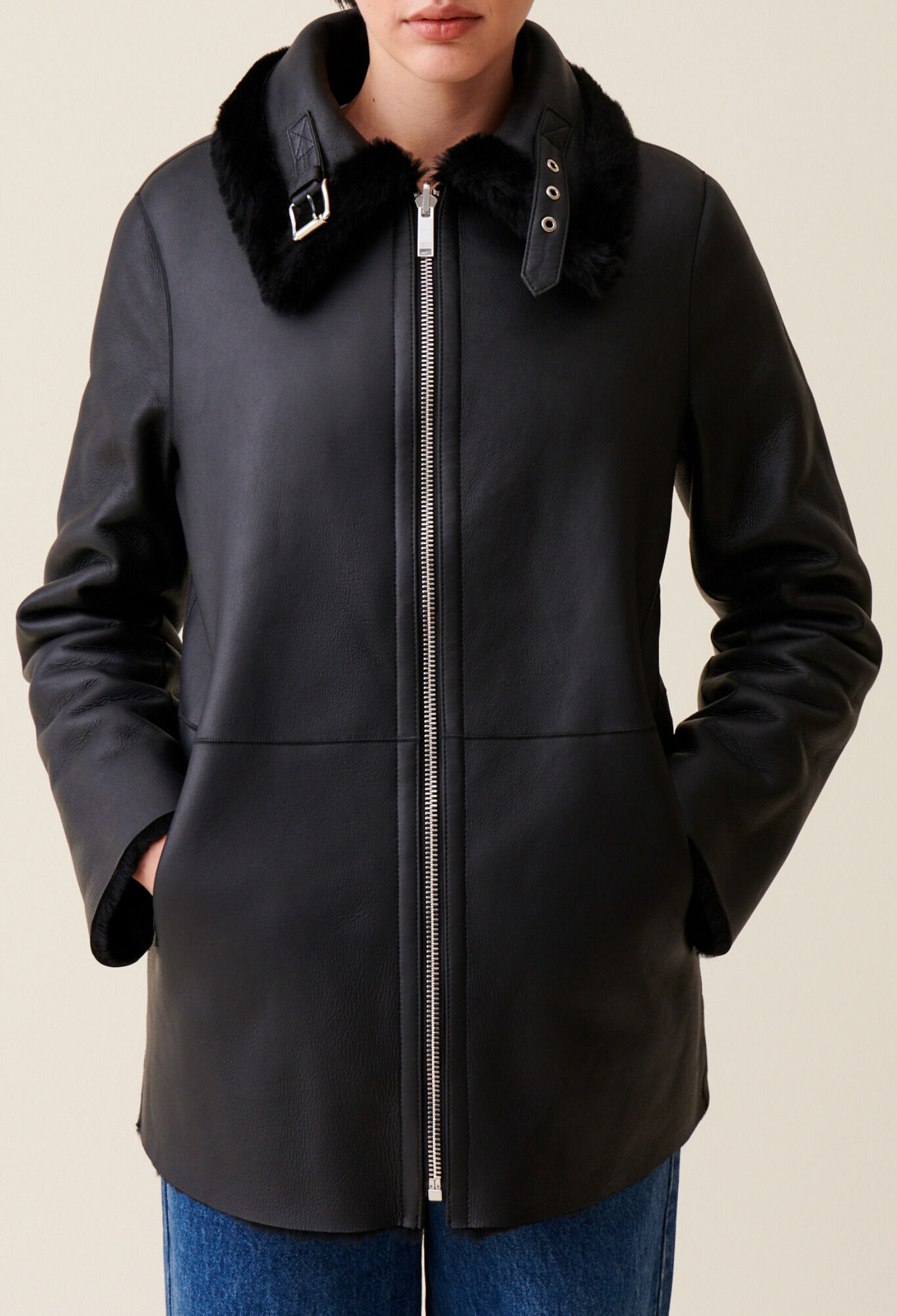 Zipped coat for women | Claudie Pierlot Zipped coat for women | Claudie Pierlot