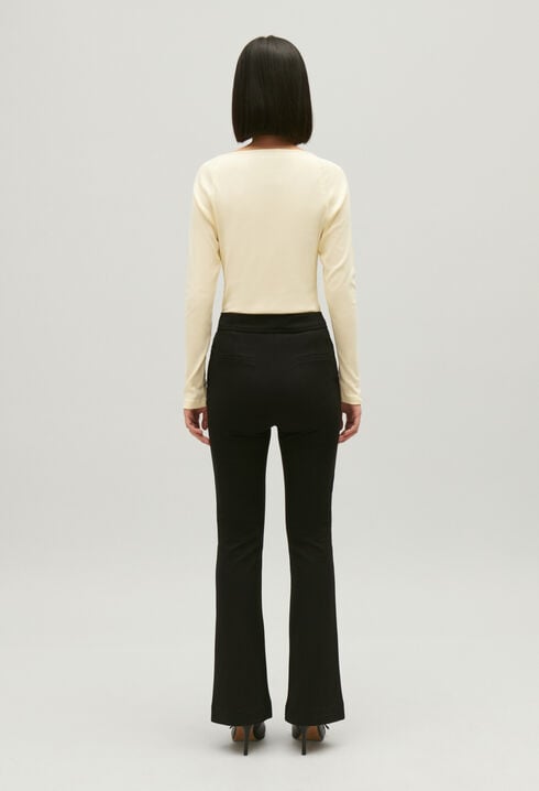 Black suit trousers
