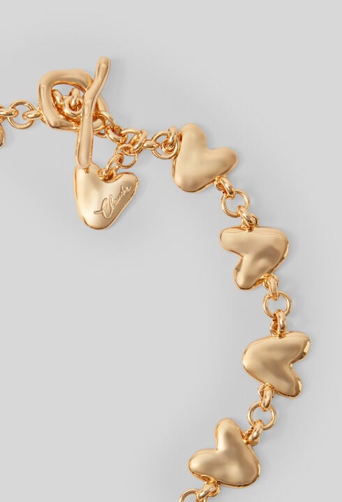 Hammered heart necklace