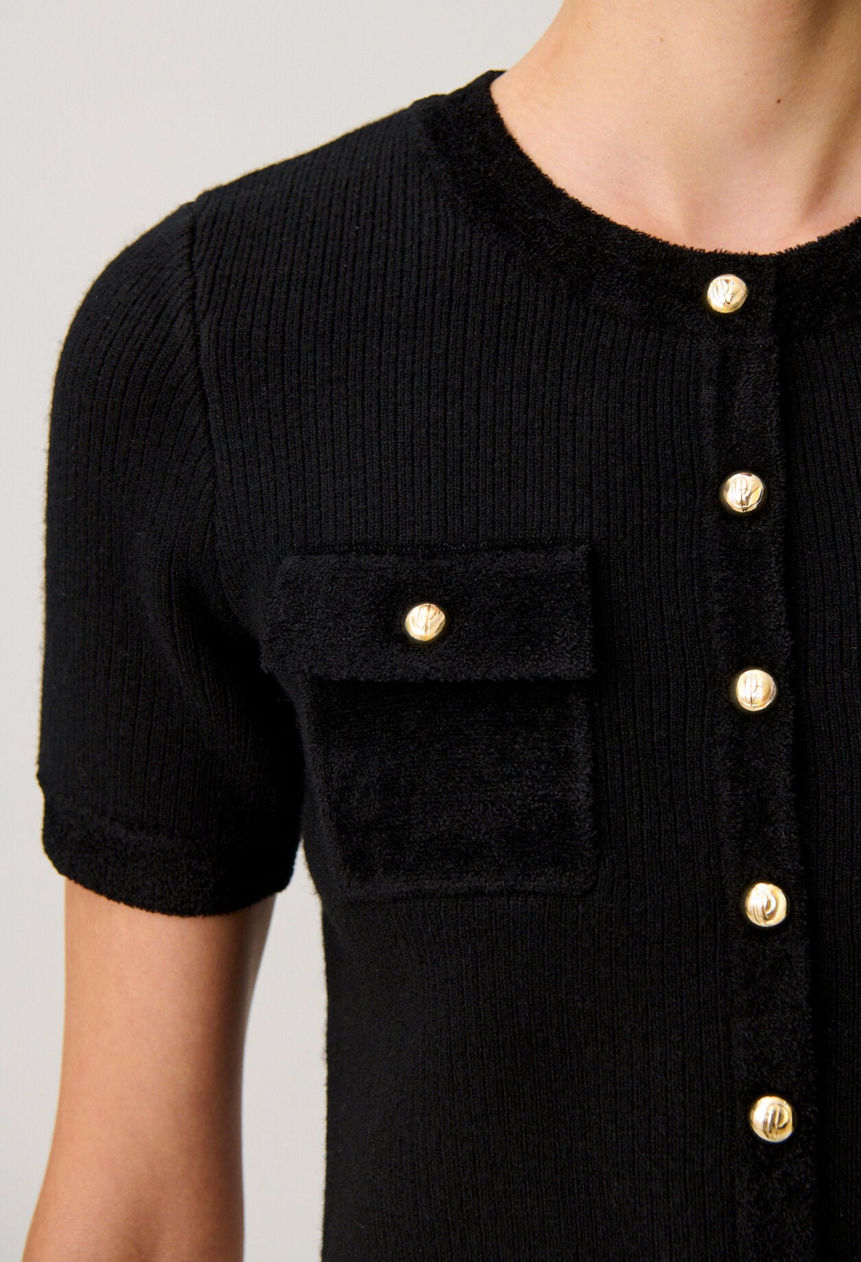 Velvet Knit Cardigan