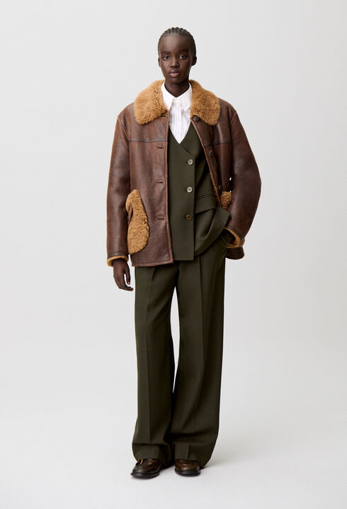 Shearling coat