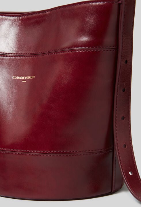 Solveig leather bucket bag