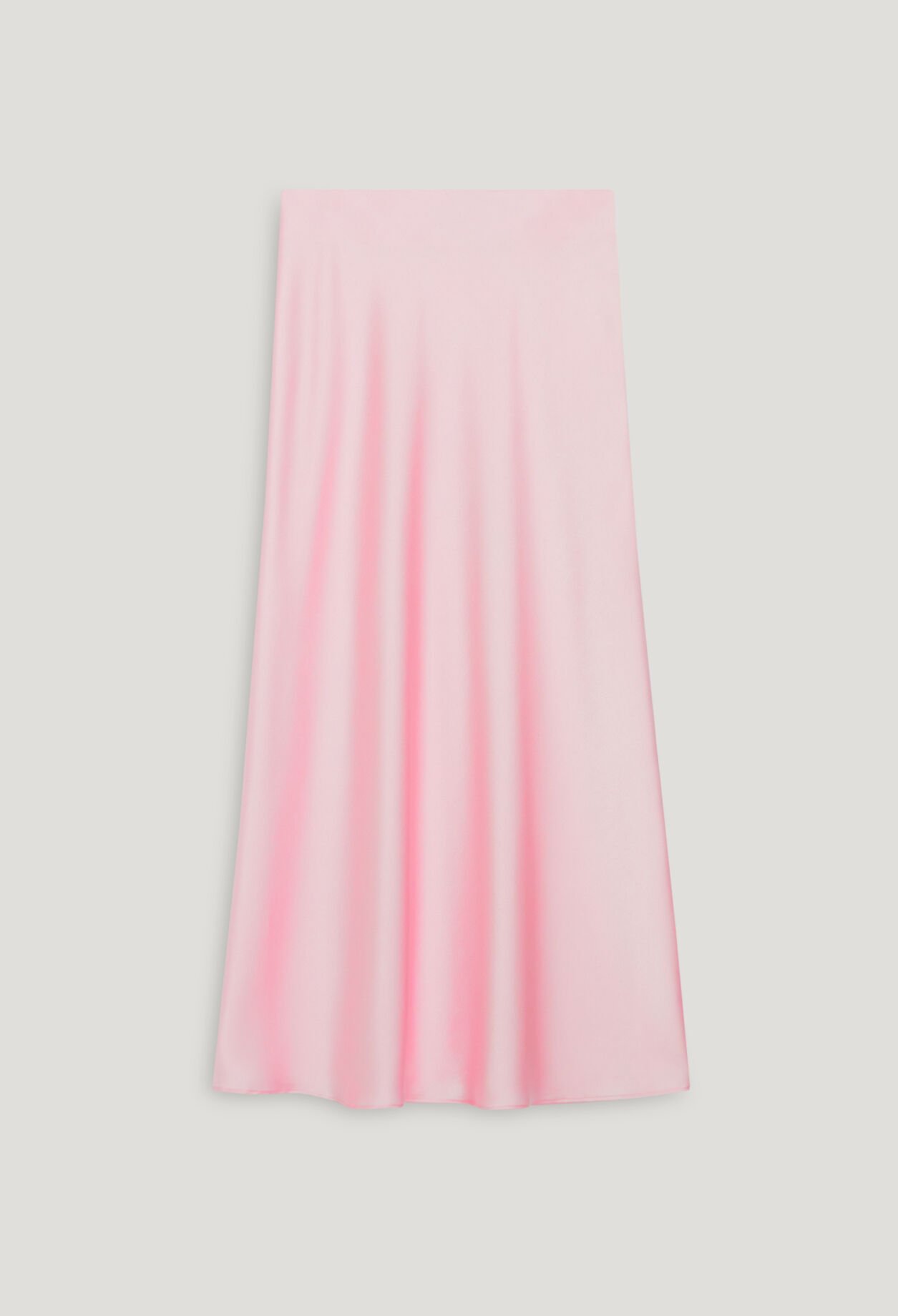 Satin-finish maxi skirt